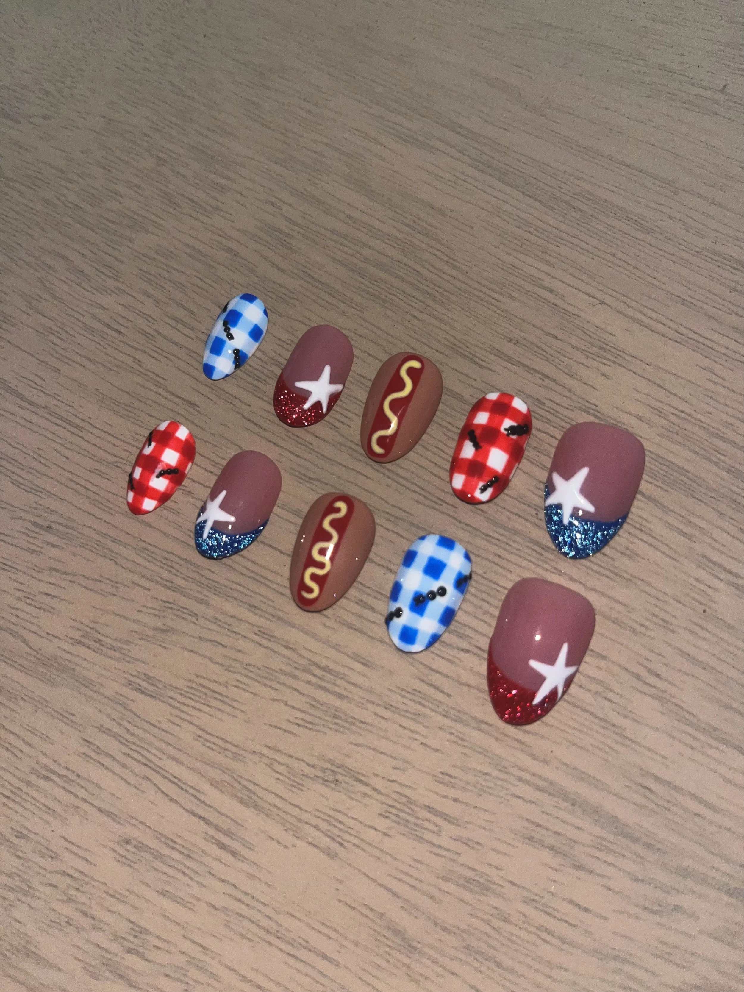4TH OF JULY NAIL SET