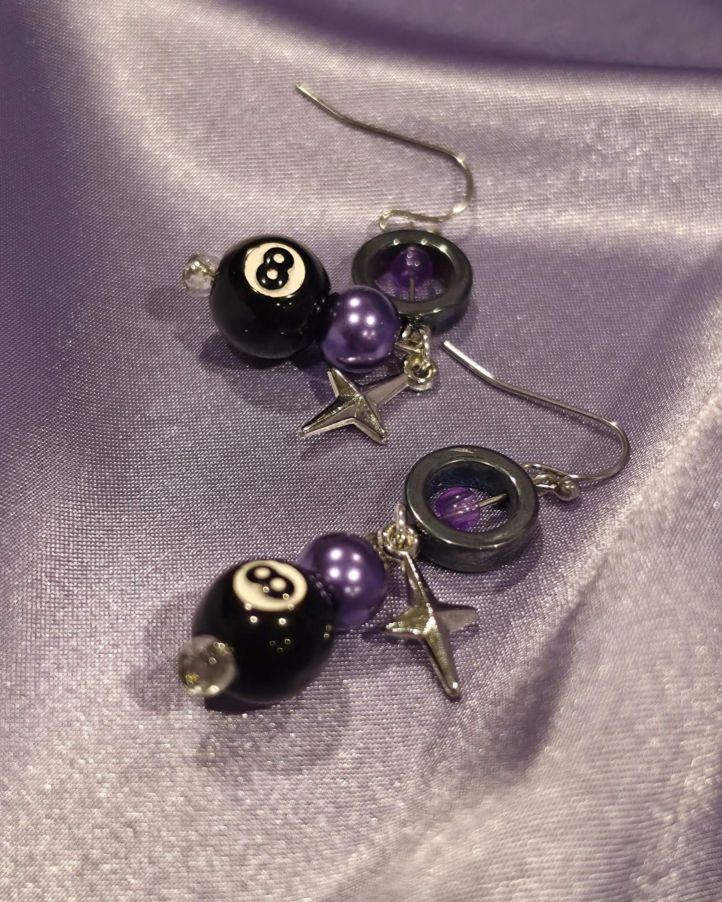 MAGIC 8 BALL EARRINGS