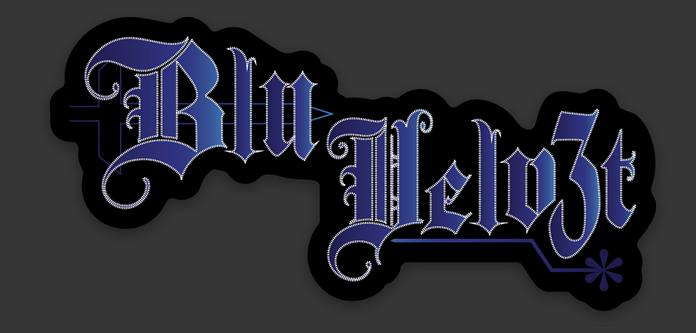 Blu Velv3t Logo Sticker.png
