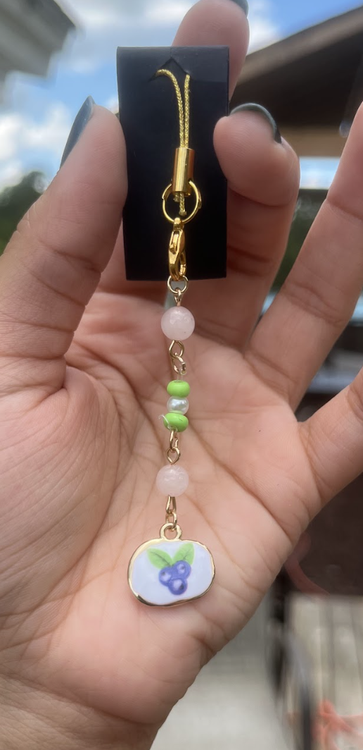 Blueberry Phone Charm