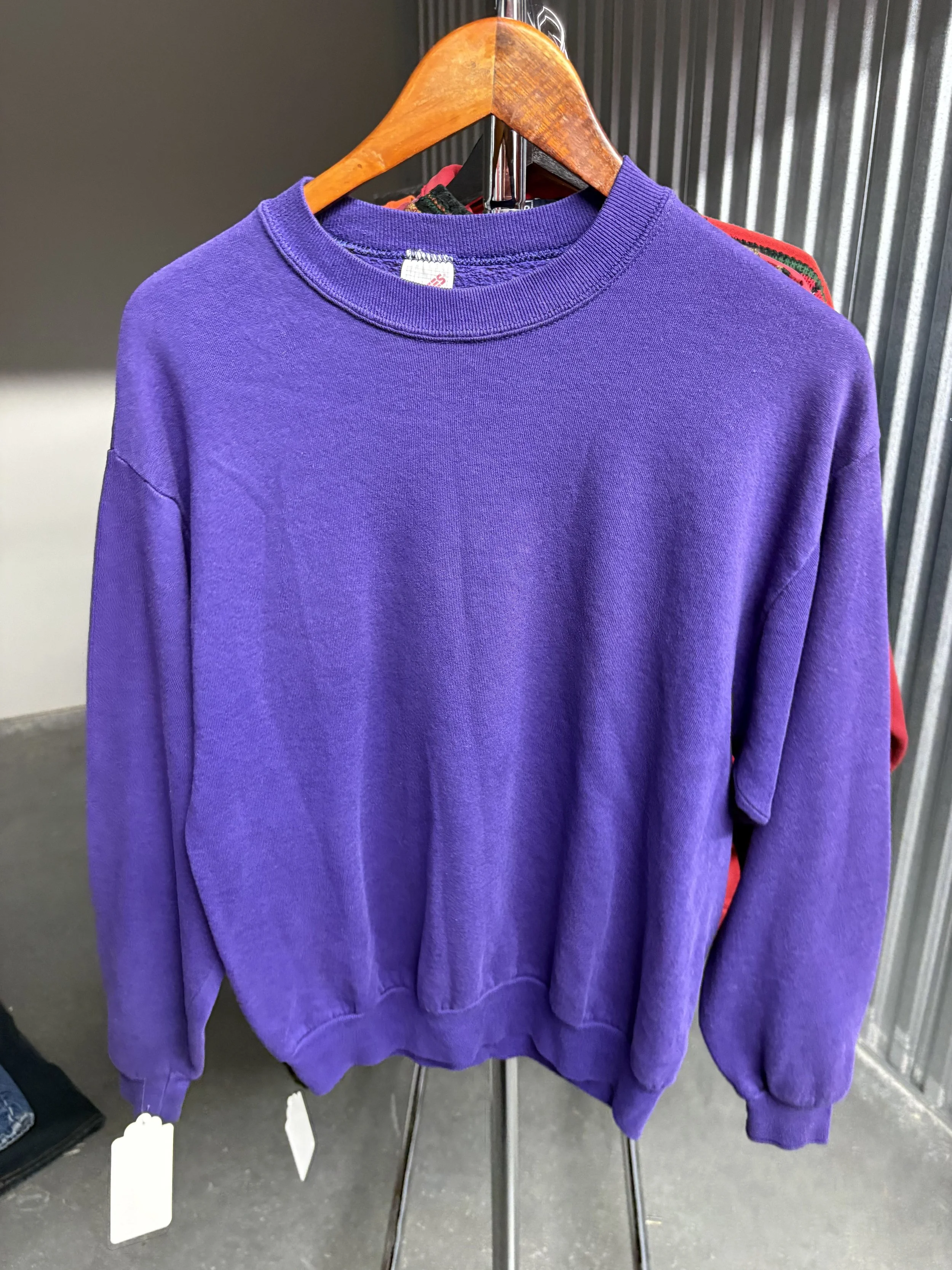 Vintage Purple Blank Crewneck