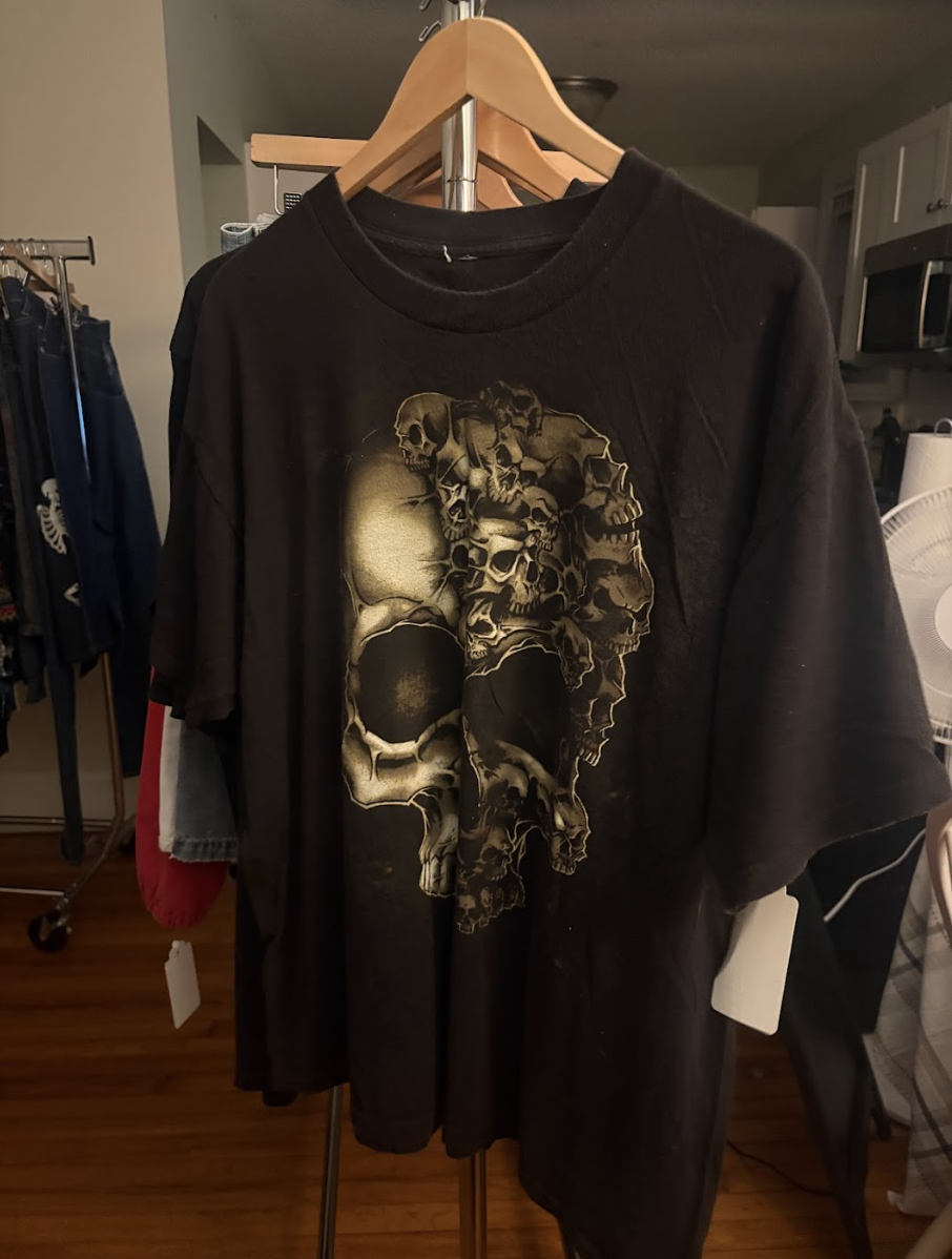 Y2K Big Skull Shirt