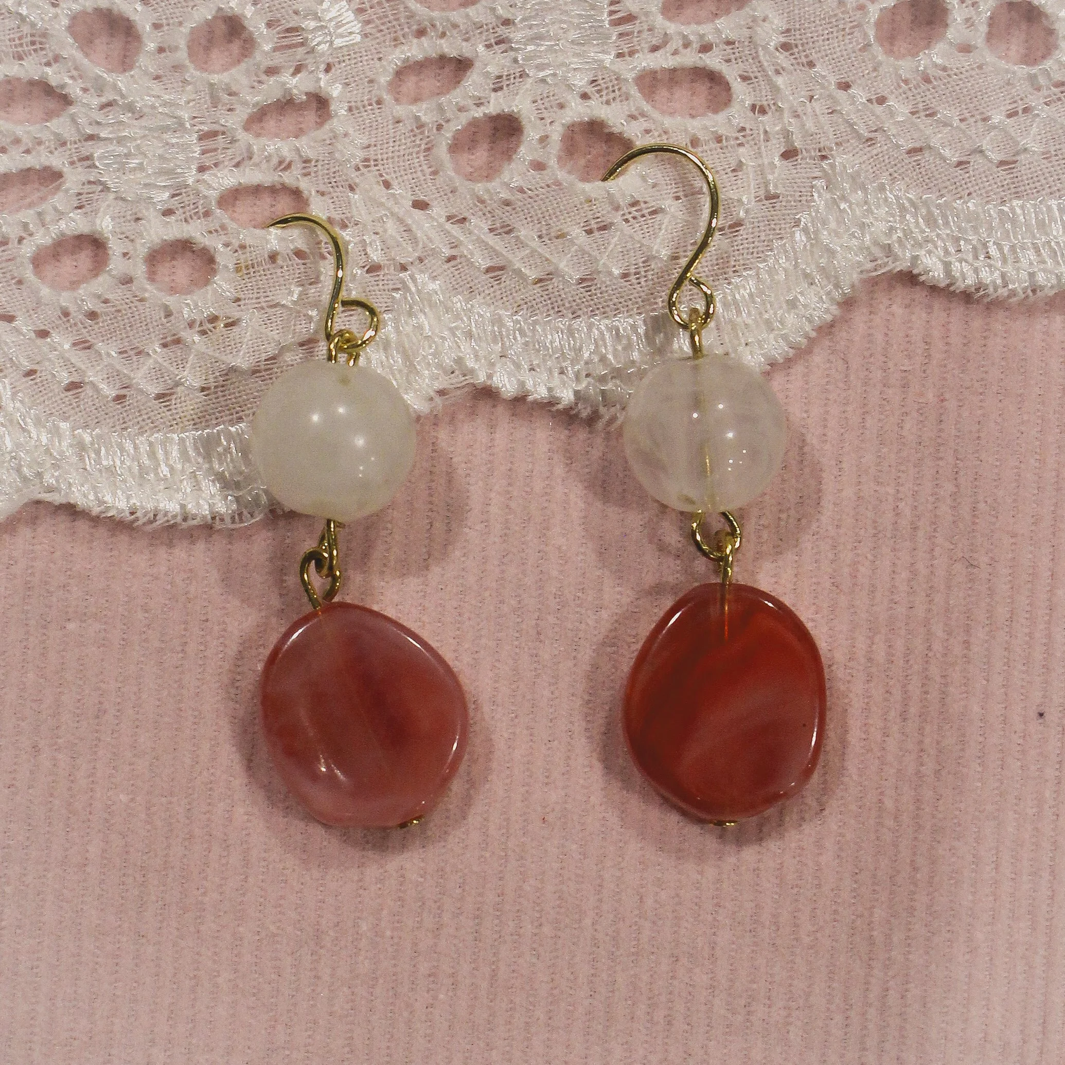 ROSE PETAL DROP EARRINGS