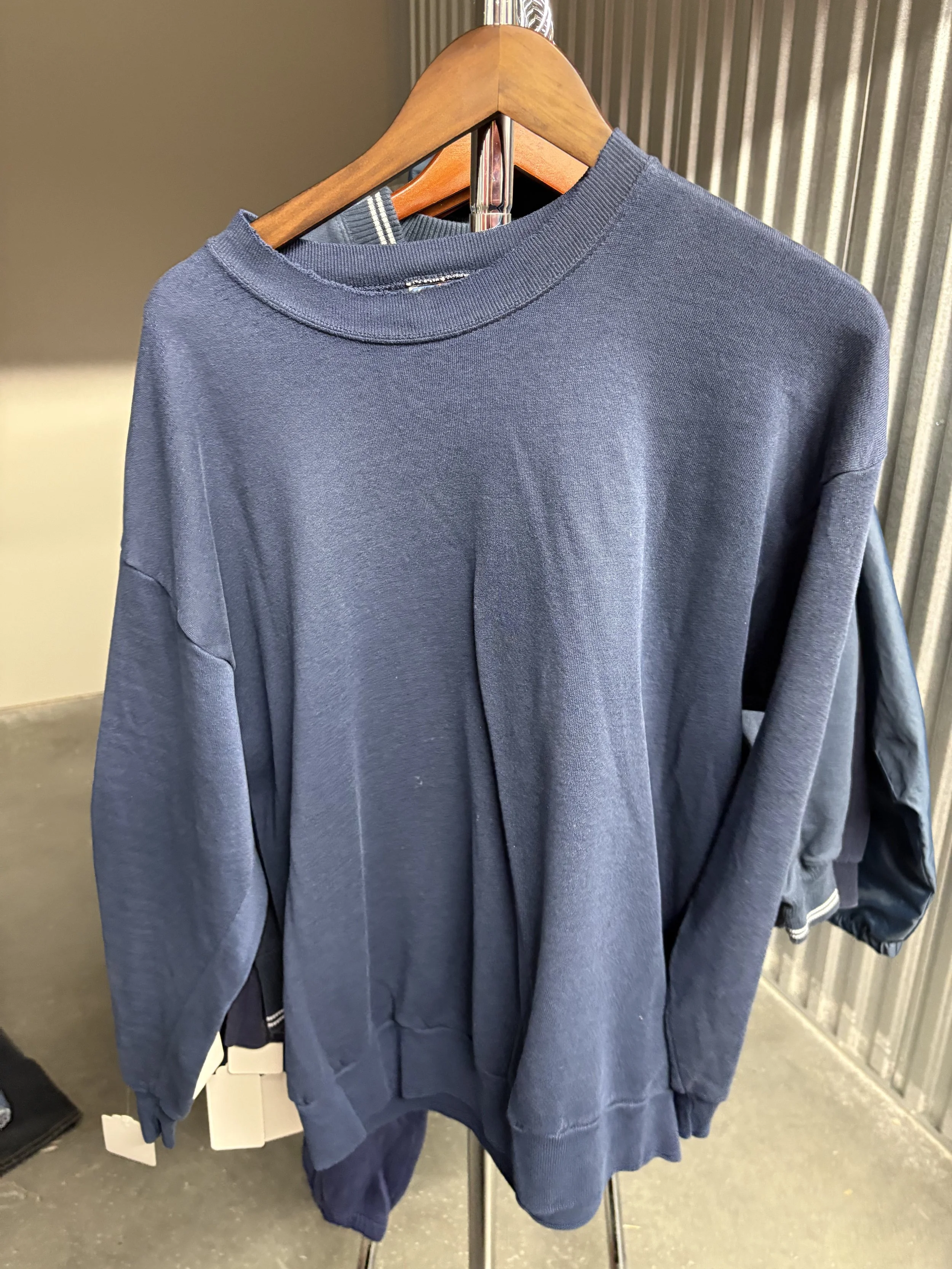 Vintage Navy Blank Crewneck