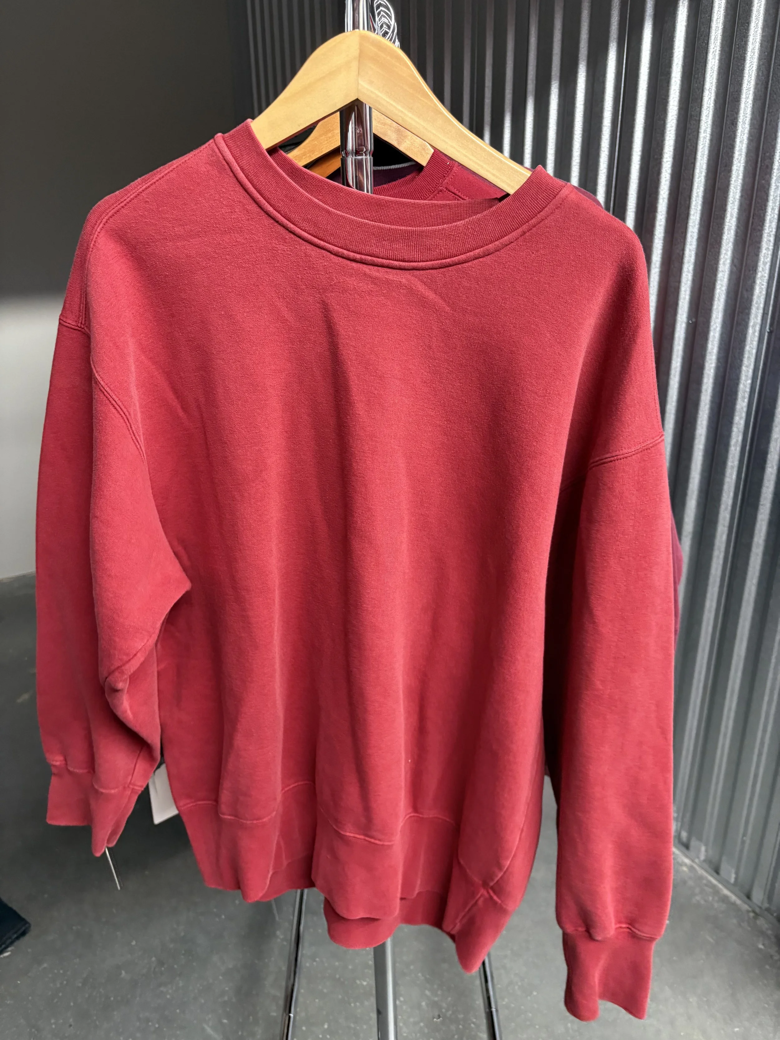 Vintage Red Blank Crewneck