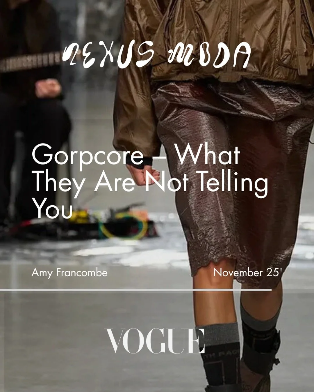 Nexus News: Gorpcore &mdash; What They Are Not Telling You by @amyfrancombe_ - @voguemagazine 

Our take: Gorpcore should never come at the planet&rsquo;s expense. Buying secondhand protects nature and keeps forever chemicals out of the cycle. Try an