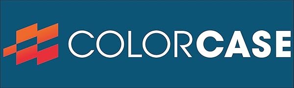 ColorCase logo with stylized red and orange geometric shapes and the text 'COLORCASE' on a blue background.