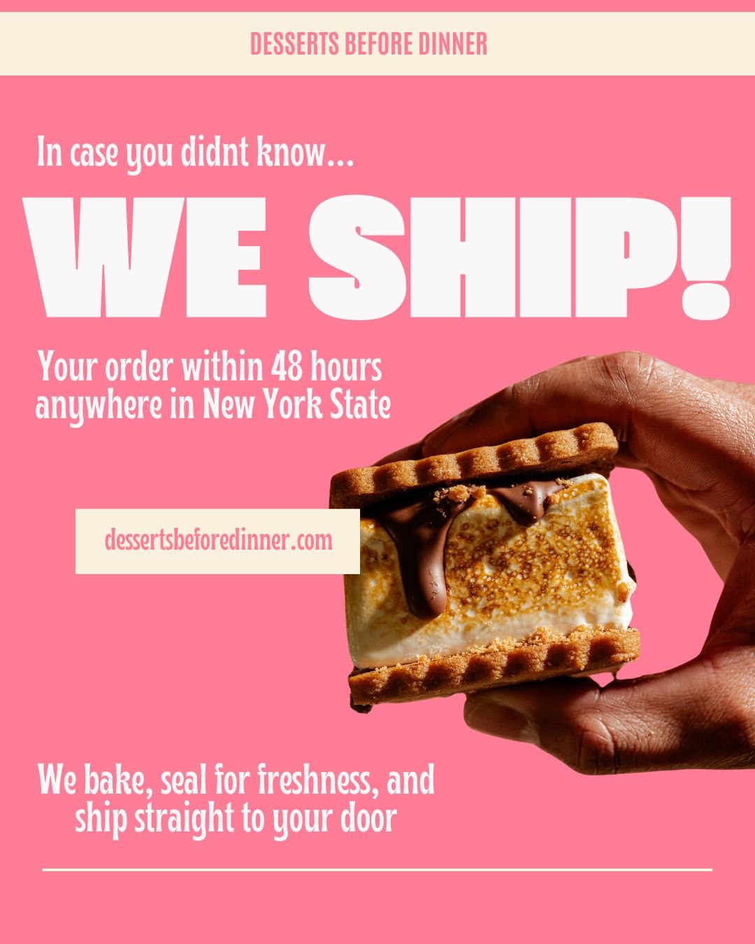 We get so many sweet messages like &ldquo;When&rsquo;s your next pop-up?&rdquo; and &ldquo;We wish we could have your desserts more often!&rdquo; So we just wanted to share a little reminder&hellip; you actually can get them anytime! 

Our website wo