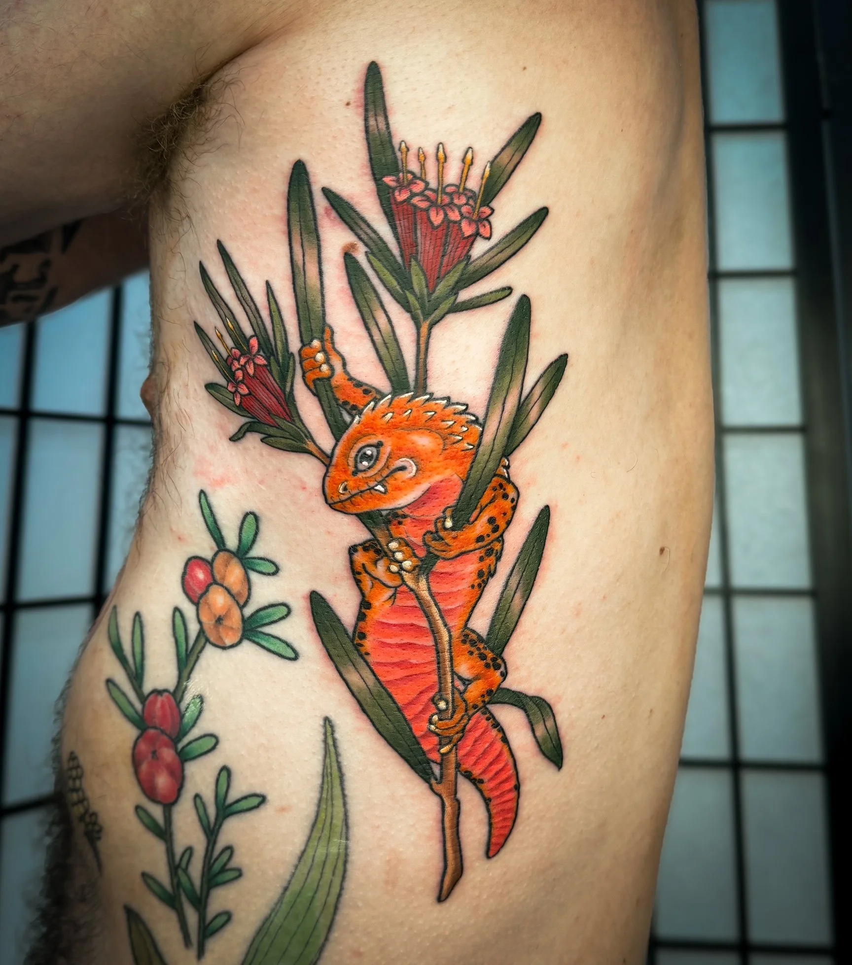 nikita williams neotraditional native australian flora fauna colour tattoo sydney