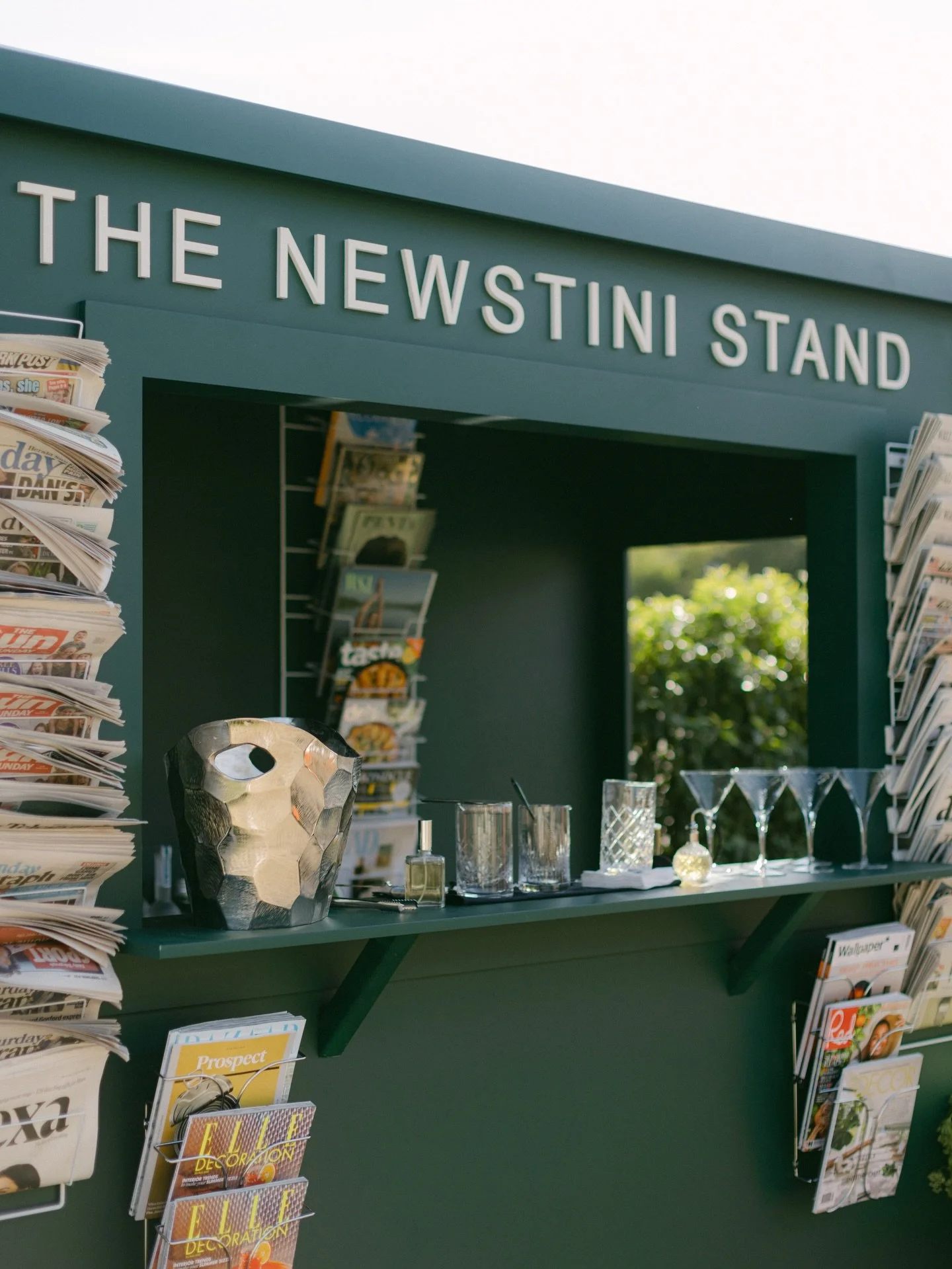 A little twist on tradition 🍸✨

We transformed a classic newsstand into a bespoke martini bar for our client&rsquo;s summer party &mdash; where crisp cocktails met effortless style. From chilled glassware to curated details, every element was design