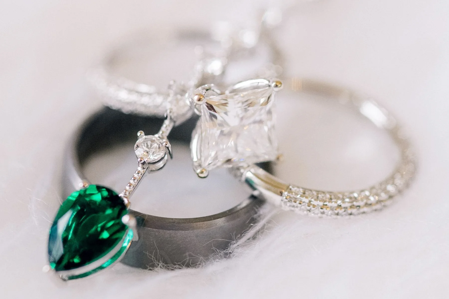 emerald bridal details christmas wedding