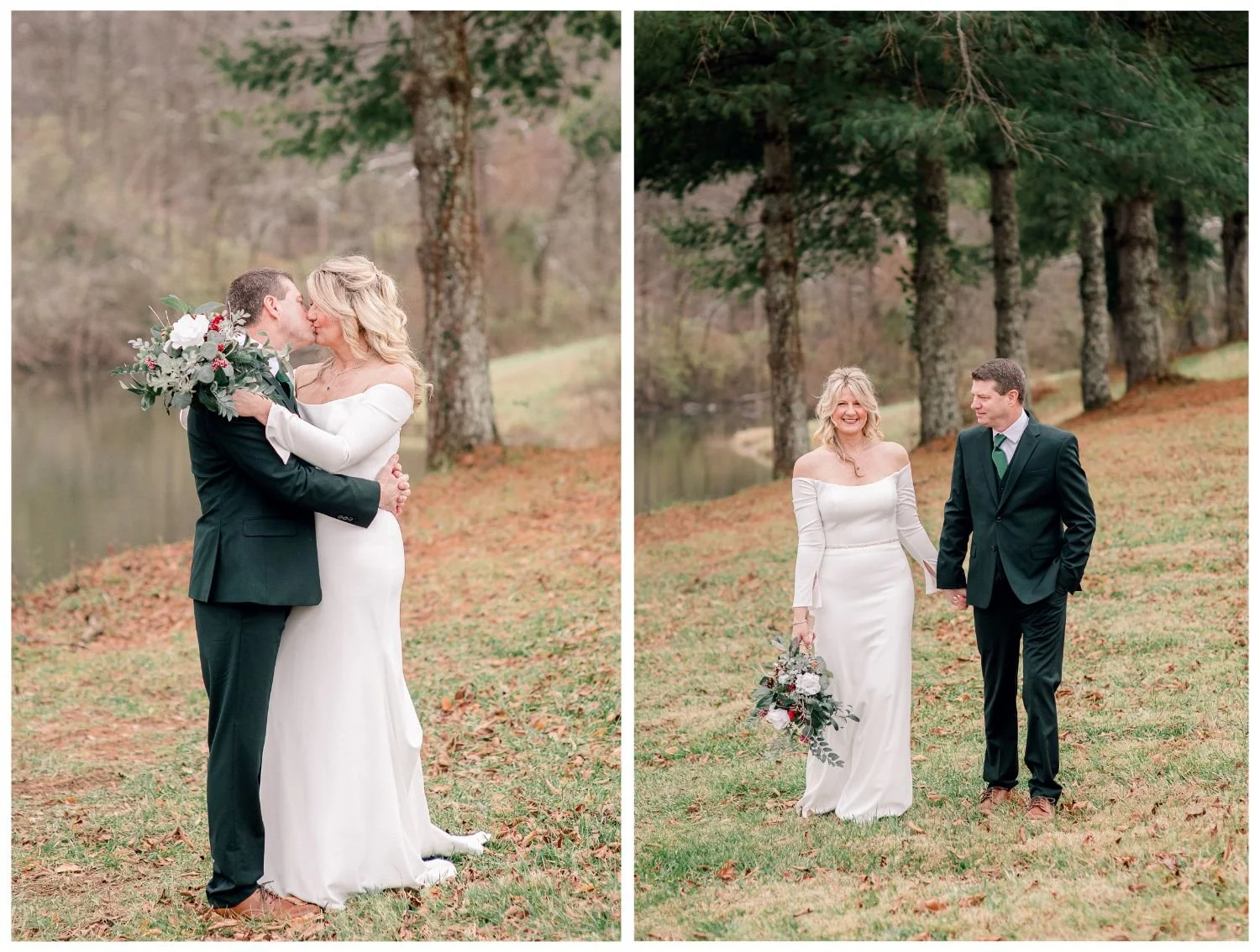 wedding photos in kentucky during winter