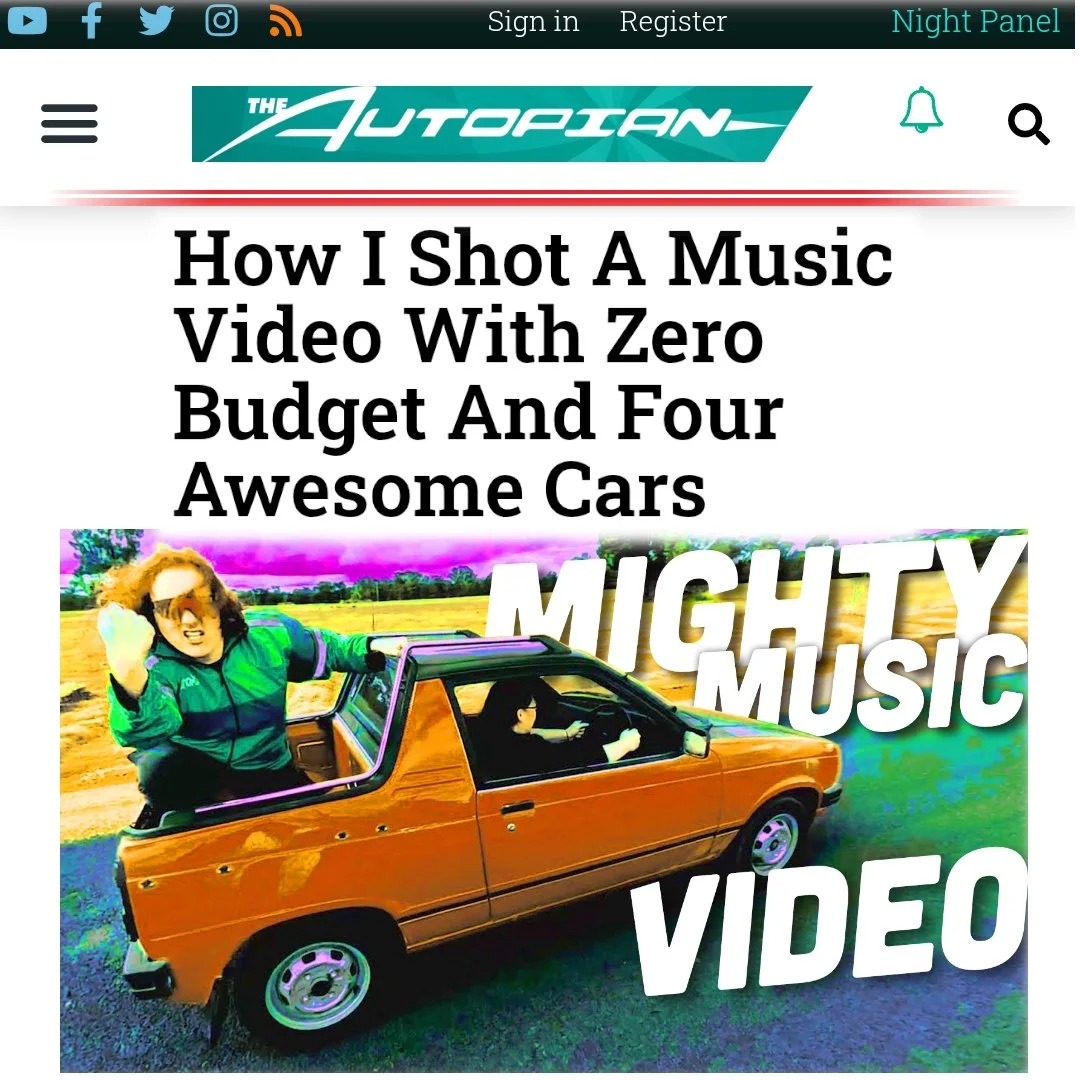 I'm Anti Lag.

I love speed, cars, and keeping my shoes on in the bedroom. 

I was recently able to satisfy several of those desires in shooting an amazing music video deep in Australia's farming country. 

You might like to read the whole sordid tal