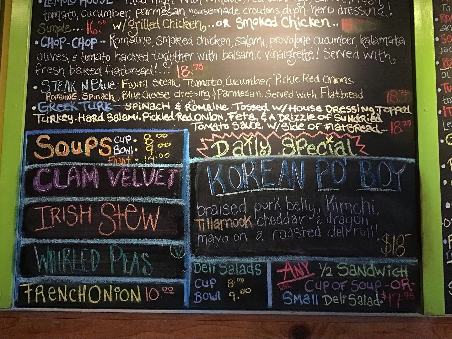 Korean Po Boy on special today! 🔥 🐉 

And Happy Birthday to our dear Kasey Koski! While you&rsquo;re in today, be sure to check out her playing cards and pick up a deck for yourself 🃏 

#eatwellbehappy