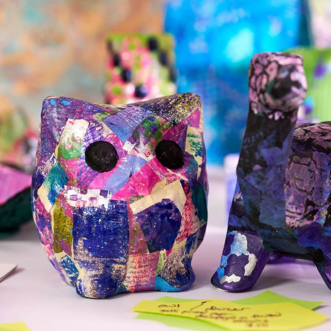 Lemolo is happy to host Kristi Lee for Wenatchee First Friday and the whole month of February.  Come on in and check out her bright work and have yourself a bite to eat!

She says about her art: "Bright colors, energetic abstracts, and saturated