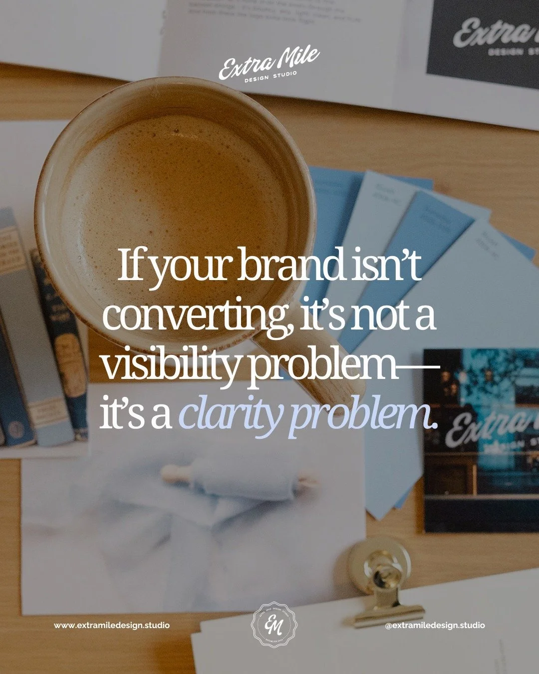 More eyeballs won&rsquo;t fix confusion.�More content won&rsquo;t fix weak positioning.�And more effort won&rsquo;t fix a brand that doesn&rsquo;t make sense.

Most business owners think they need more marketing&hellip;
�While yes, you 100% need stra