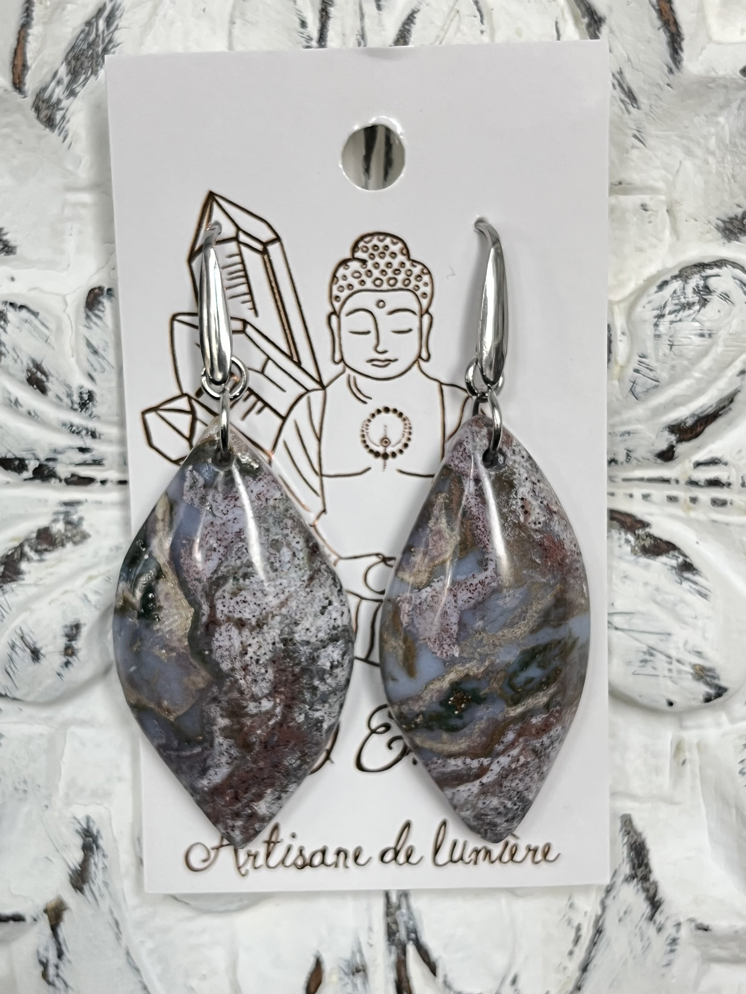 Boucles d'oreilles - Paix océanique II