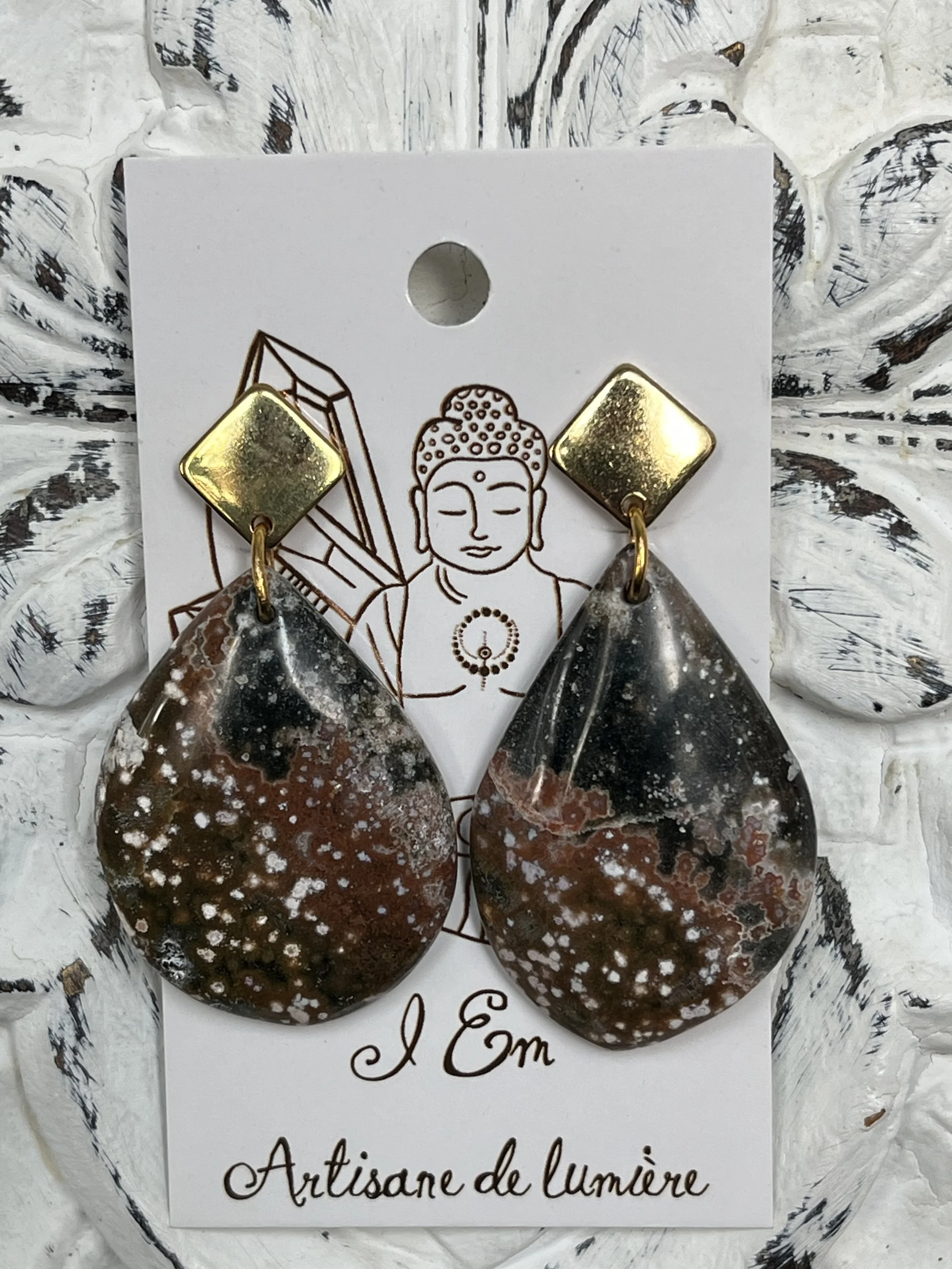 Boucles d'oreilles - Paix océanique