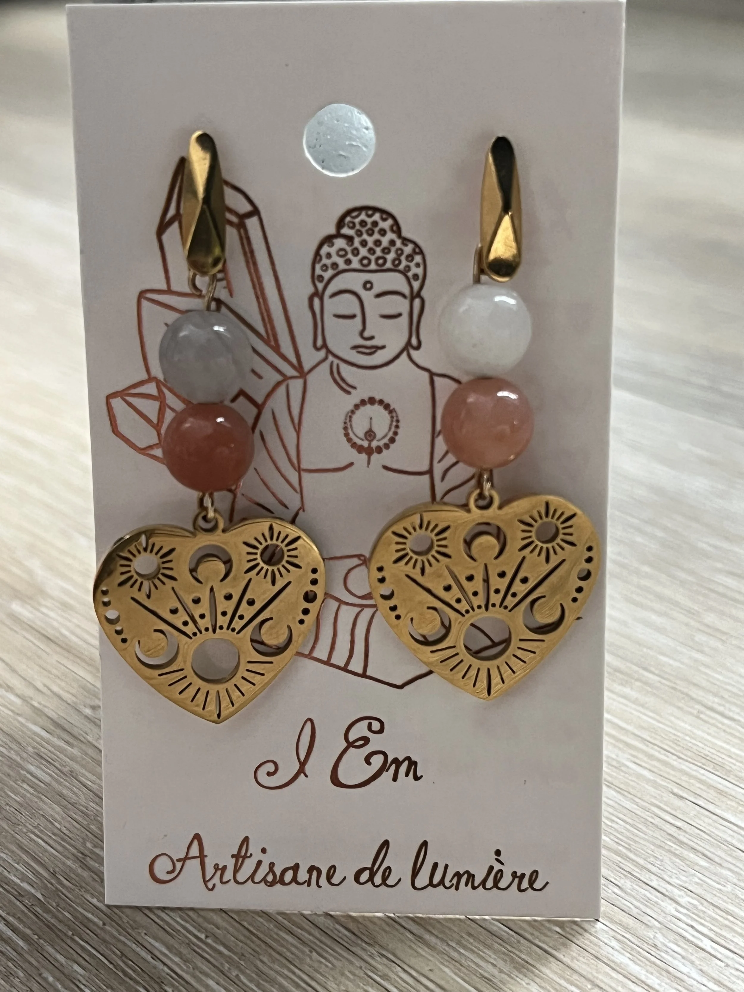 Boucles d'oreilles - Le Cœur astral