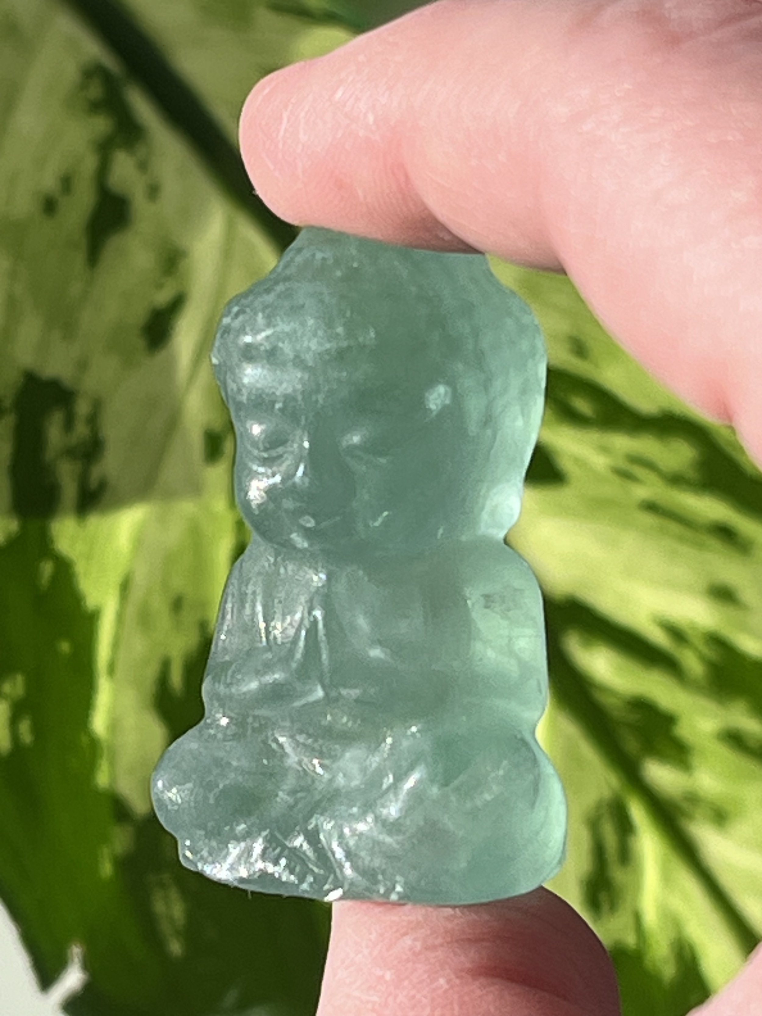 Bouddha de fluorite verte