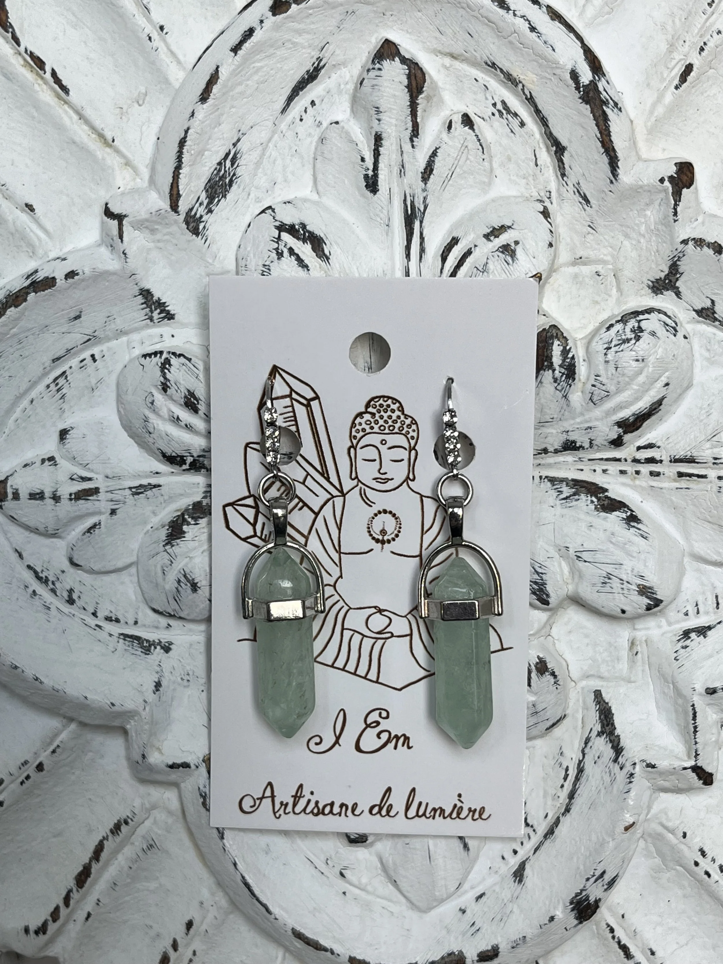 Boucles d'oreilles - Les Fioles - Fluorite