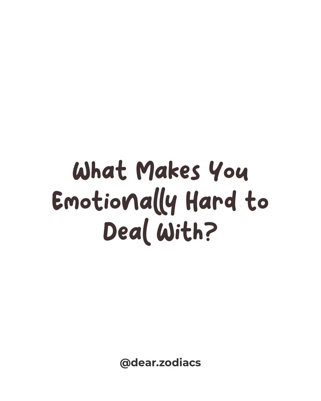 What makes you emotionally hard to deal with?

#zodiac #astrology #zodiacsigns #horoscopes #zodiacmemes #zodiacfun #explorezodiac #zodiaclife #cosmicsigns #zodiacmemes #zodiachumor #zodiachotline #zodiacstarline

#aries #aquarius #leo #scorpio #sagit