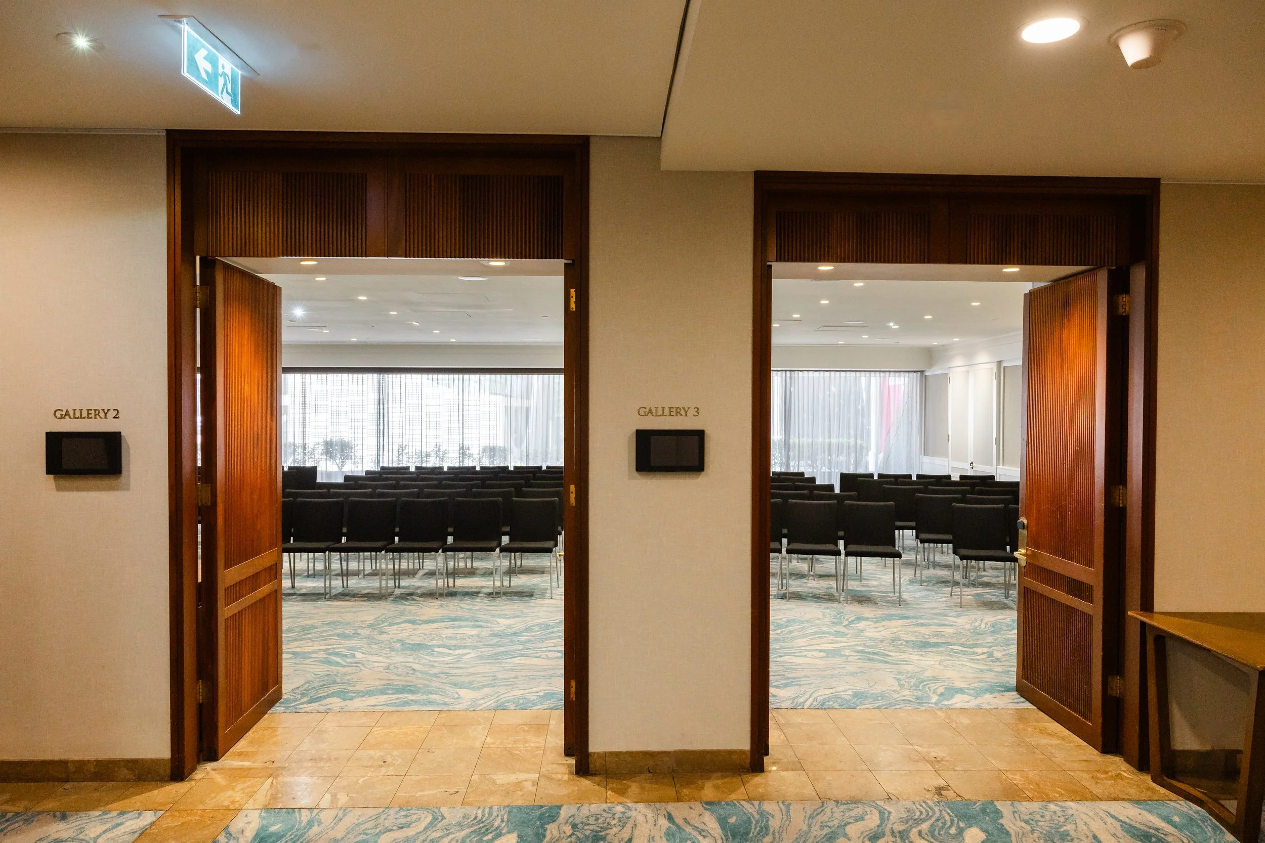 Digital signage outside the Gallery at Four Seasons Hotel Sydney