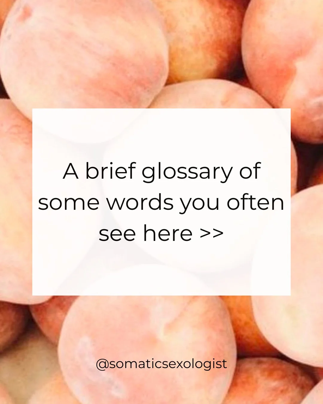 Language shapes how we experience ourselves, often more than we even realise.

In my corner of the world where intimacy meets embodiment, the same word can mean ten different things depending on who&rsquo;s saying it. So here&rsquo;s a glossary of ho