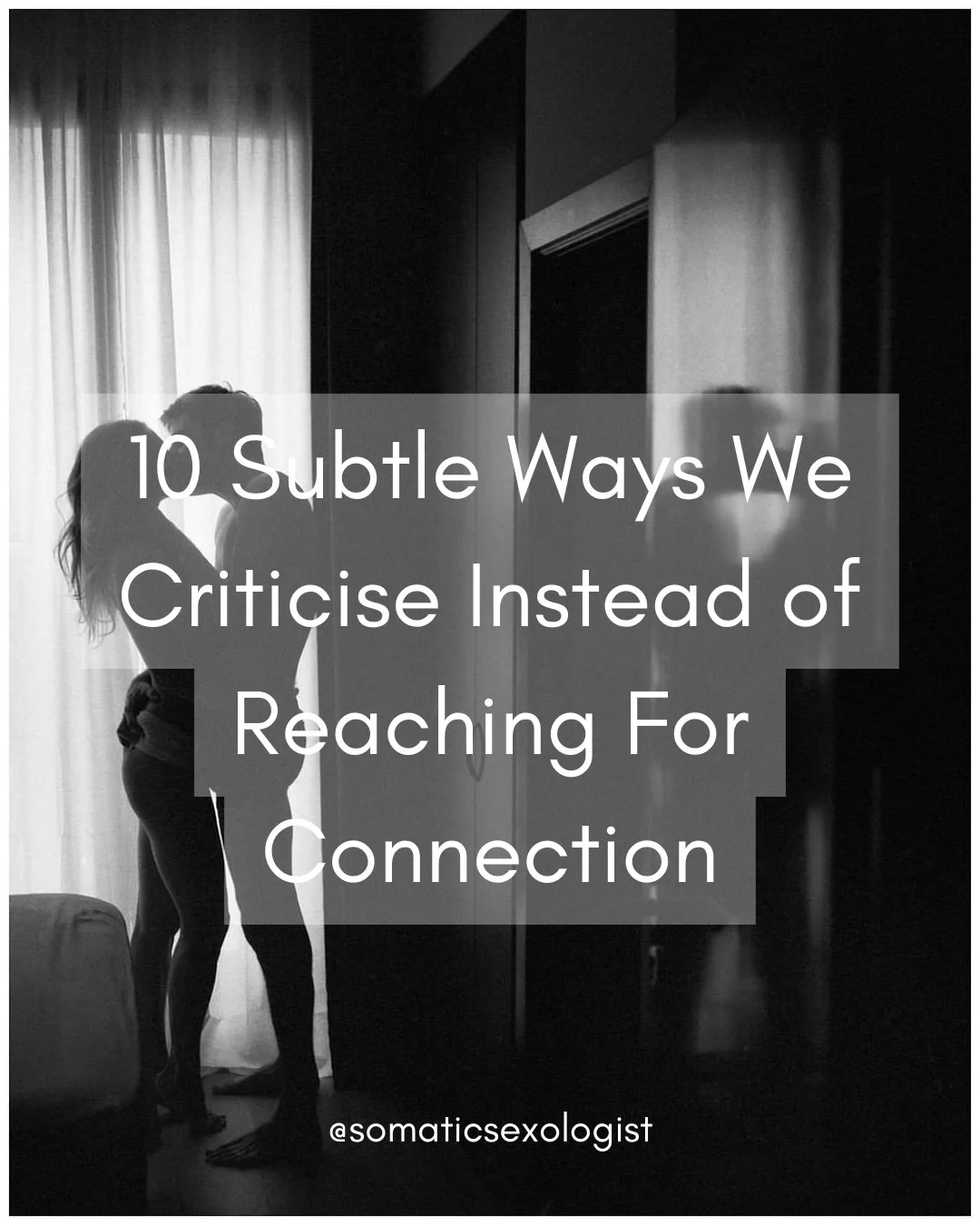 Here&rsquo;s the thing about criticism:
It often comes out of a longing we don&rsquo;t know how to express.

Things like a sharp tone that actually wants closeness.
A jab that&rsquo;s really a bruise.
A complaint that's hiding a need the nervous syst