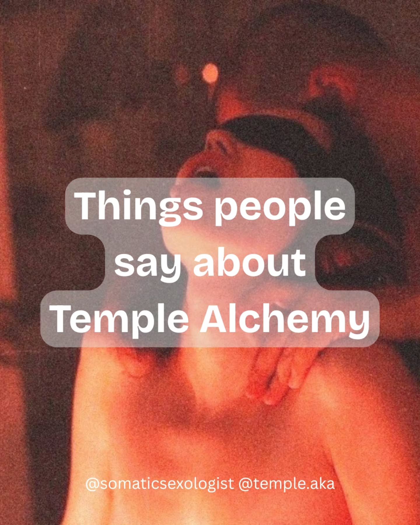 Temple Alchemy is held at @temple.aka in Brunswick East and has been curated as a temple for people who are more advanced in their consent and boundaries. 

The list is invite only or by solid reputation.
And this is the result... solid feedback, tha