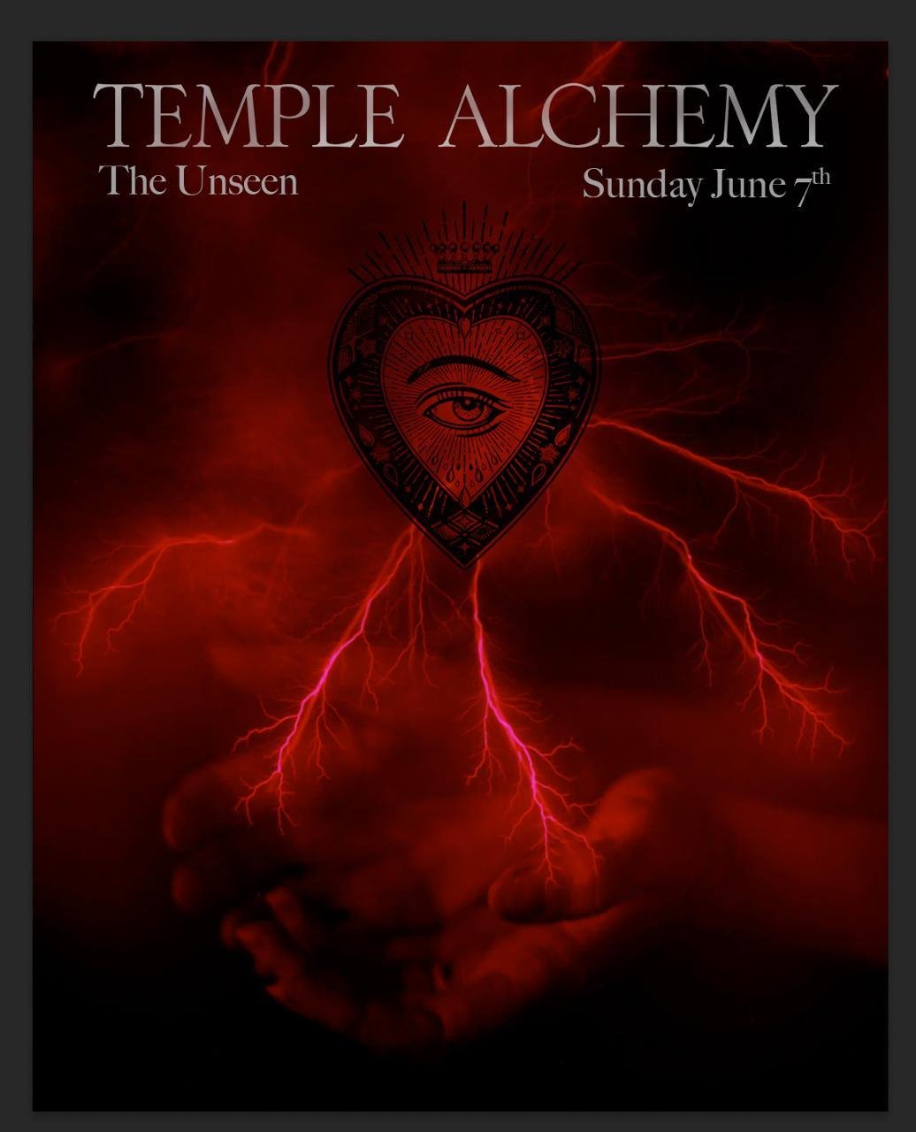 Temple Alchemy: The Unseen

Between us all are unseen connections: paths of destiny that cross for us to intuit, webs of coincidence revealing themselves at random times, love sent outward and received back - in this temple we seek to focus, drop in 
