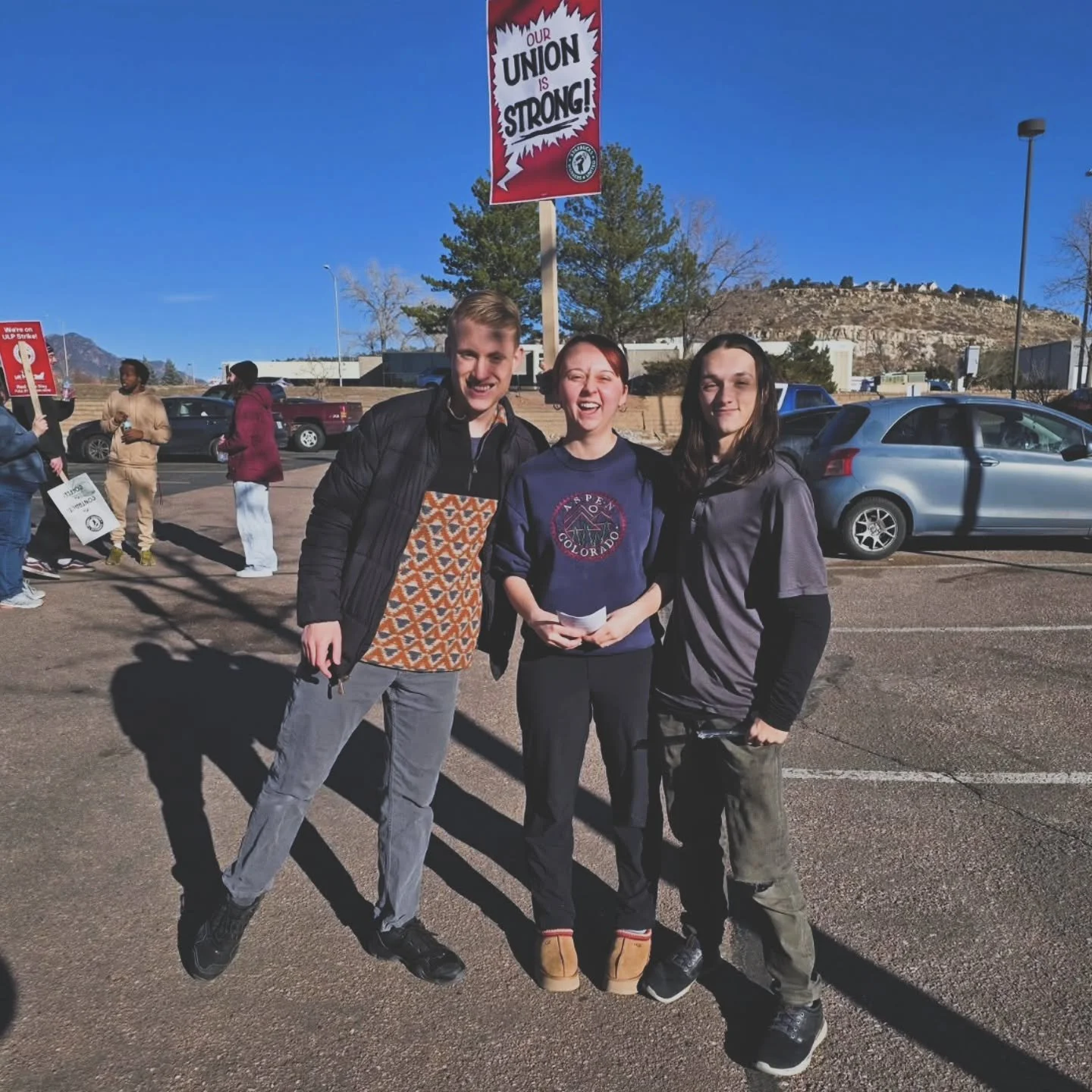 Yesterday, we joined SBWorkersUnited on the picket lines outside Starbucks on Centennial here in Colorado Springs. Workers' unions are essential to building and maintaining a thriving and strong middle class. Our residents deserve a real chance at ac