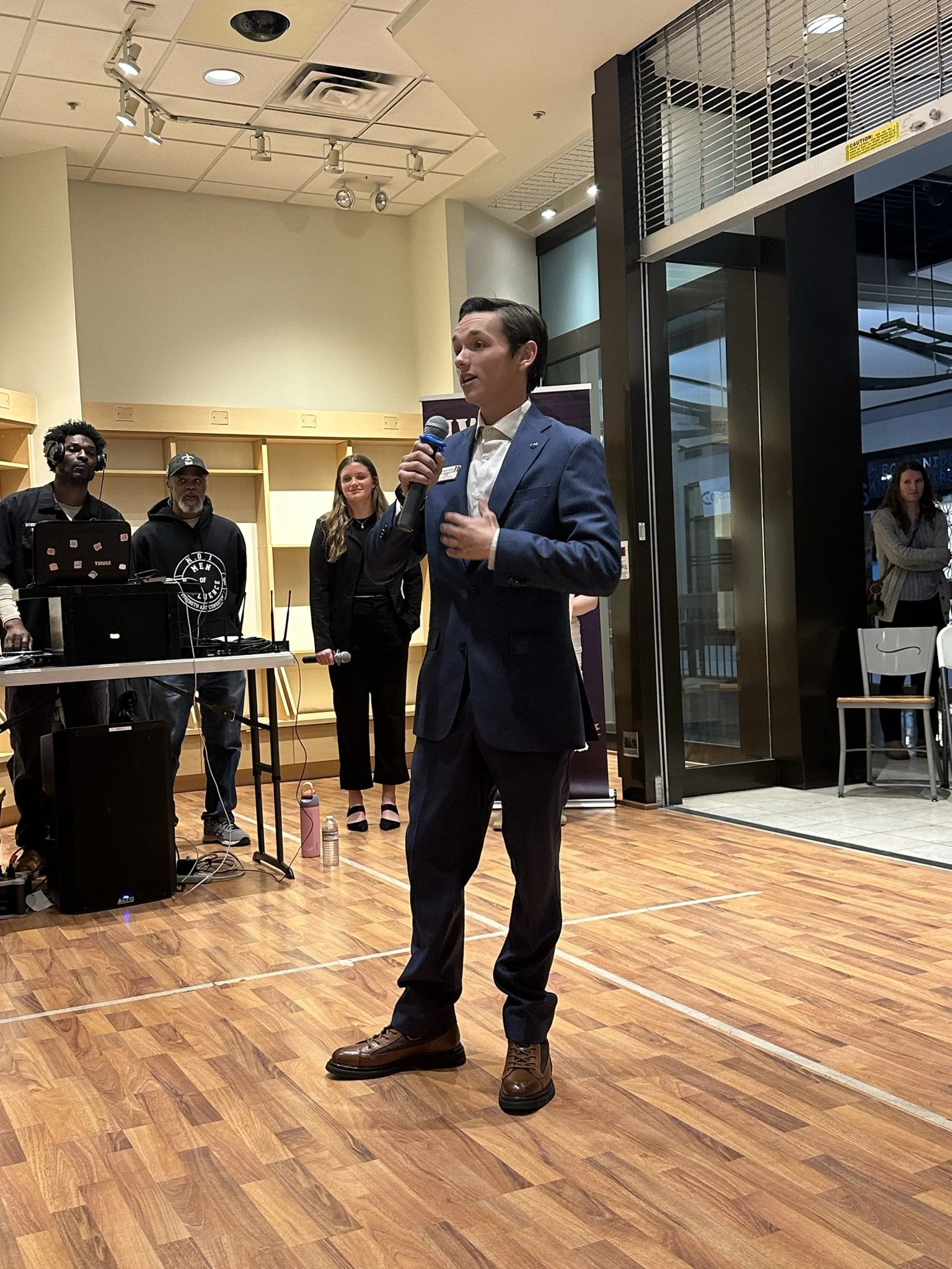 Christian Seale, candidate for El Paso County Commissioner District 5 at LWV Meet and greet