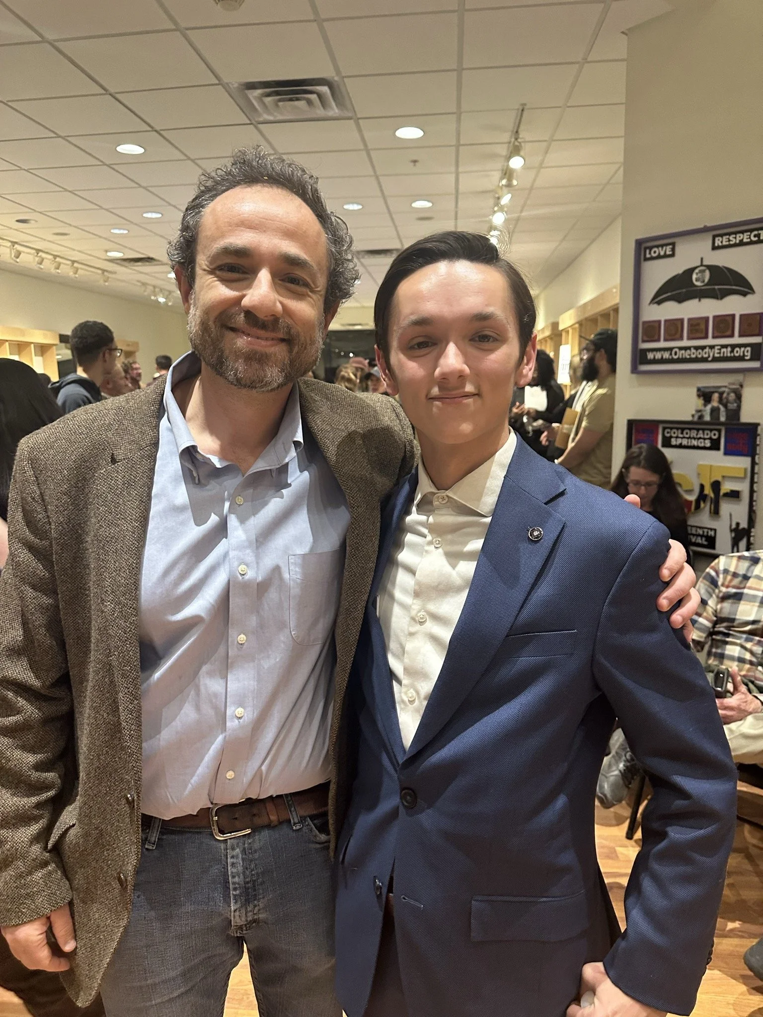 Christian Seale, candidate for El Paso County Commissioner District 5 at LWV Meet and greet