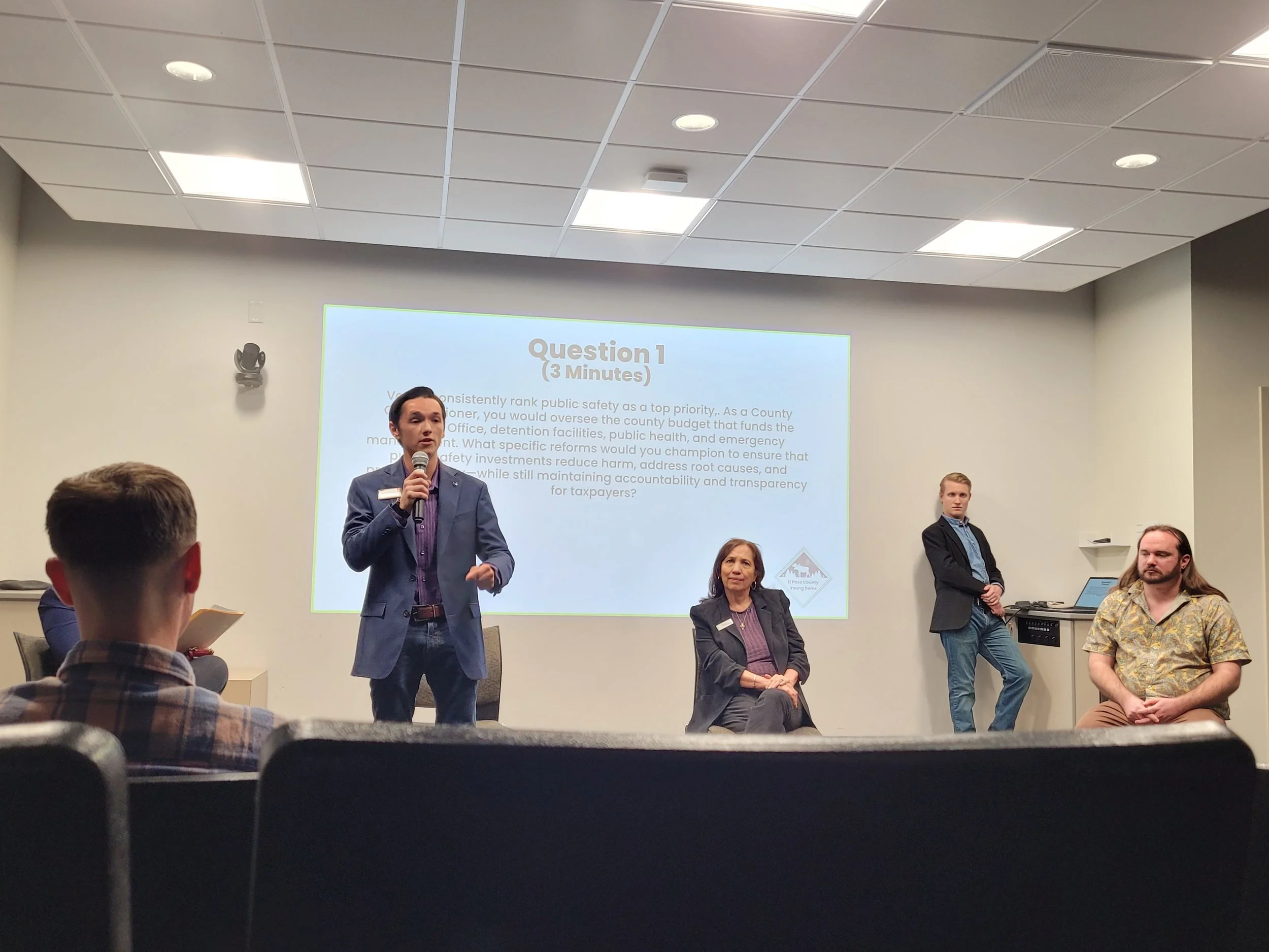 Christian Seale, candidate for El Paso County Commissioner District 5 at EPCYD candidate Forum