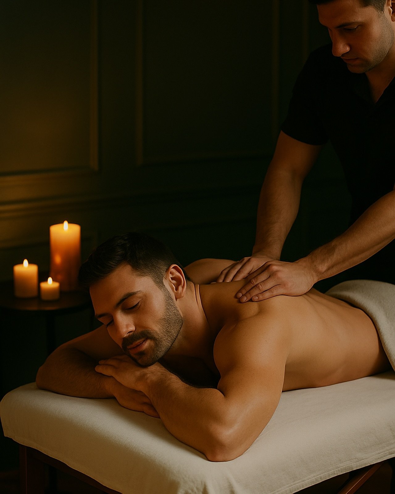 Unwind. Recharge. Elevate.
A private sanctuary designed for modern men.
Deep tissue massage, aromatherapy, and personalized spa care&mdash;
because performance starts with true relaxation.
By appointment. Open daily 10AM&ndash;11PM.