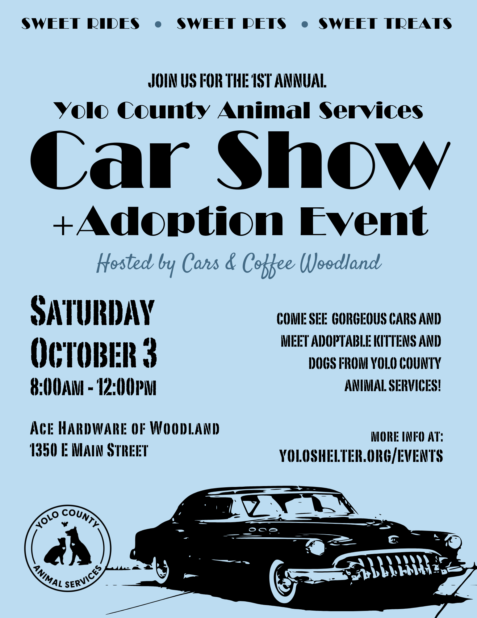 1st Annual YCAS Car Show + Adoption Event