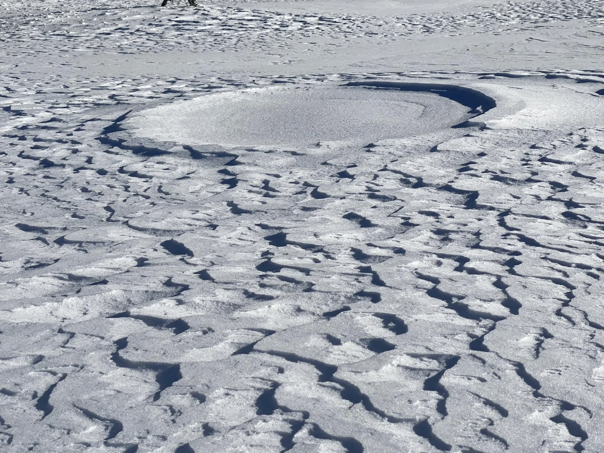 Snow crater