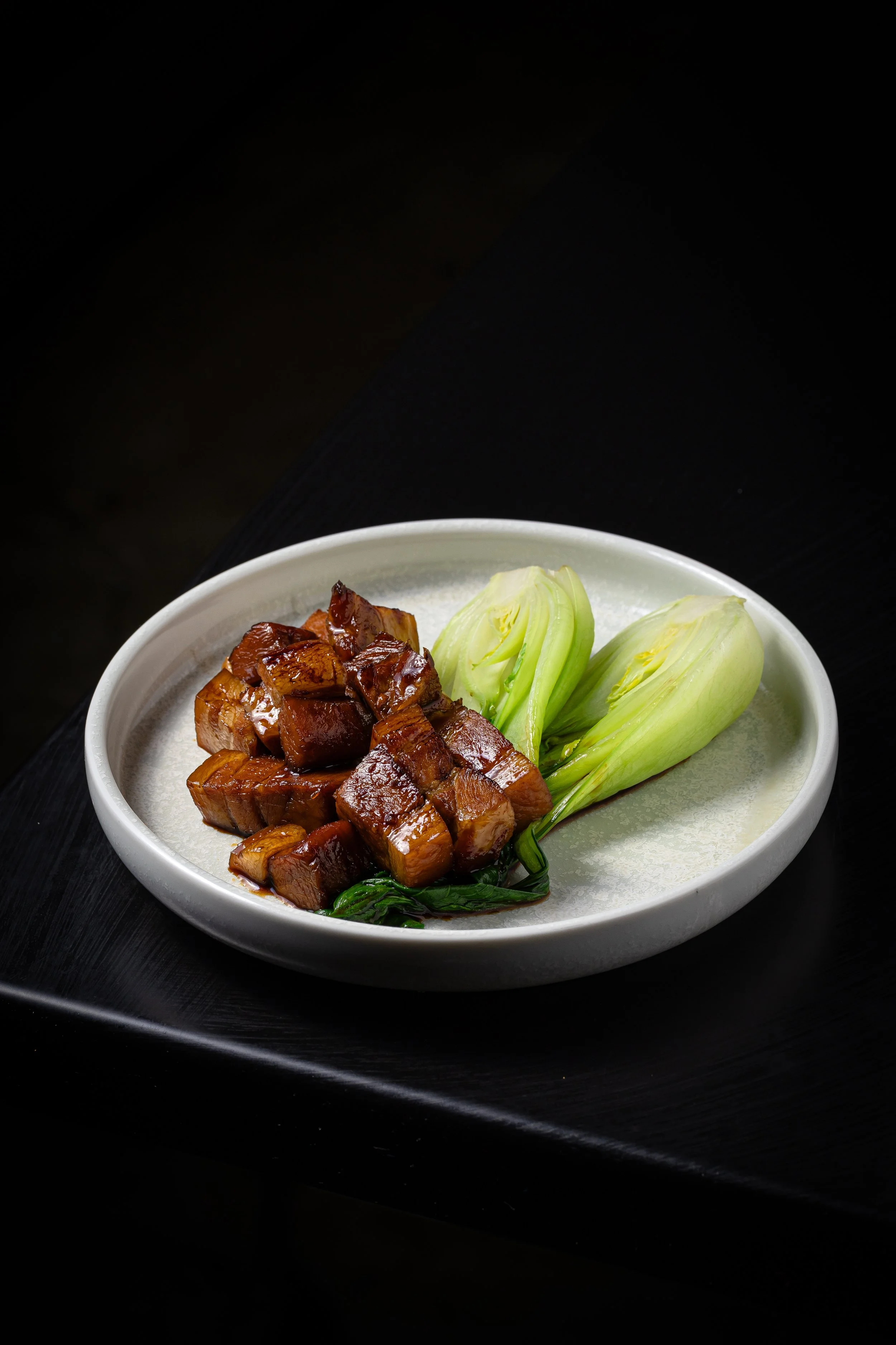 Sweet Soy Slow Cooked Pork Belly with Bok Choy (DF)