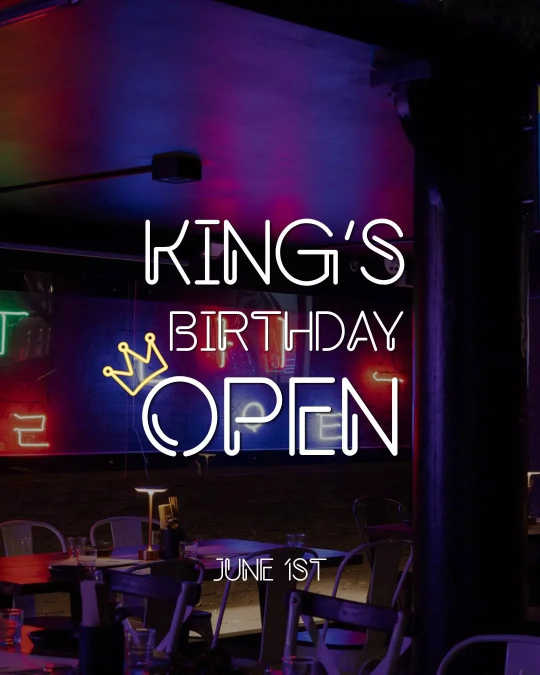 A Monday off calls for a Seoul Night session 👑🔥 We are open as usual this King&rsquo;s Birthday Monday serving up late night energy, cocktails, Korean fusion plates, and all the neon lit chaos your group chat needs this weekend.

Book your table th