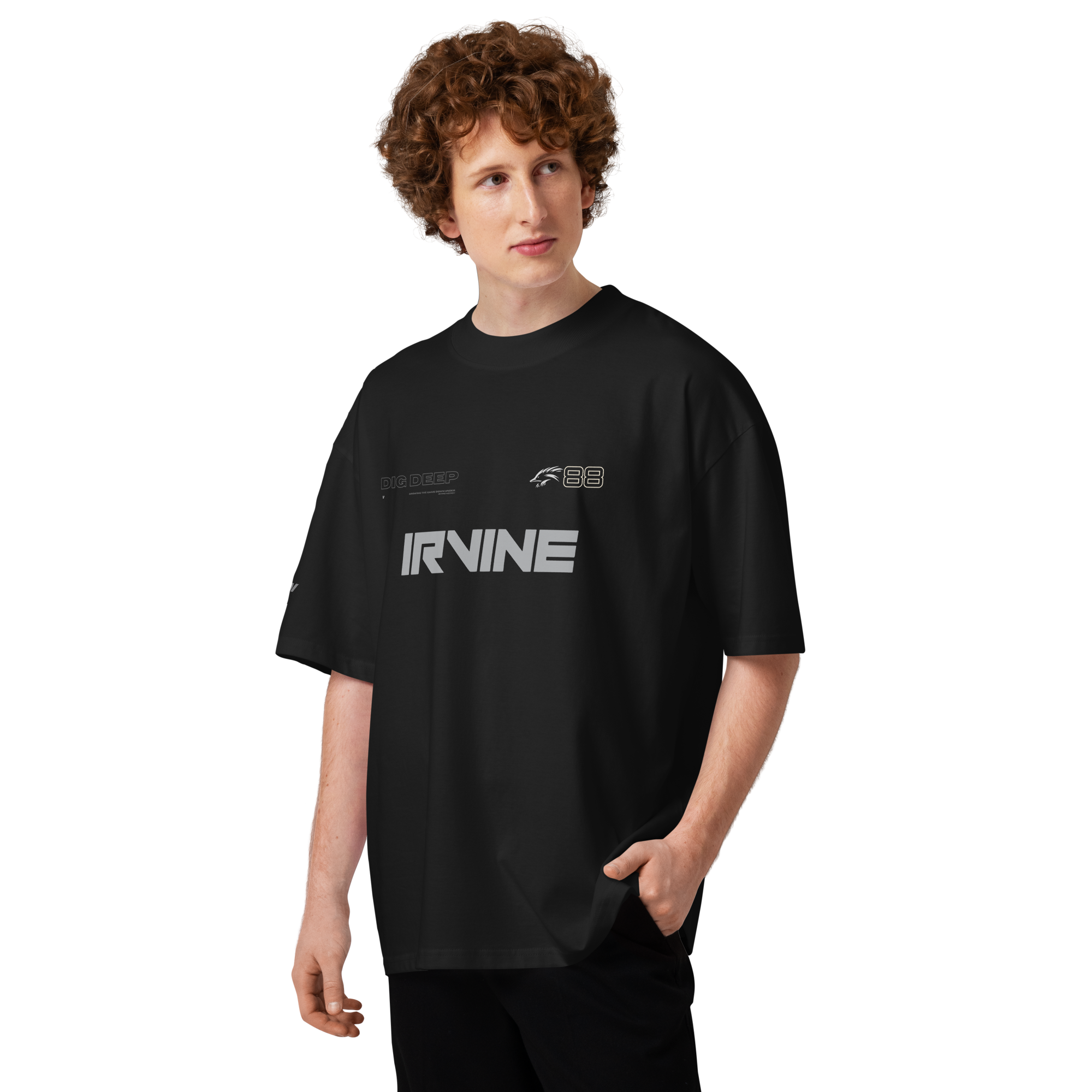 unisex-organic-oversized-high-neck-t-shirt-black-front-698fcbc8bd4e3.png