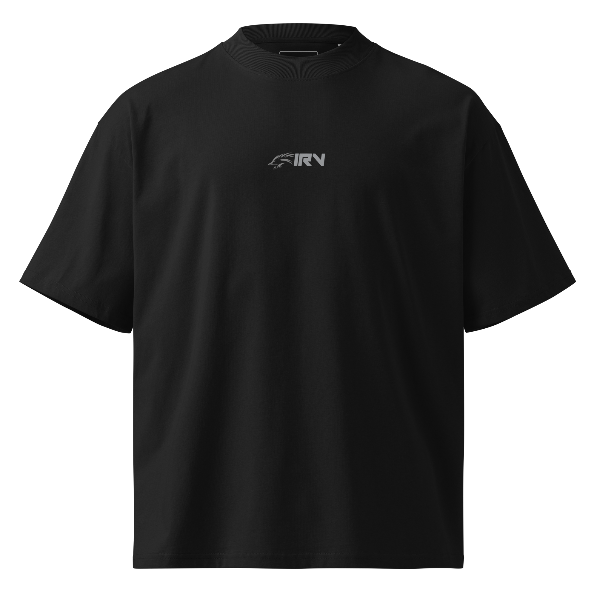 unisex-organic-oversized-high-neck-t-shirt-black-front-699136d6aac45.png