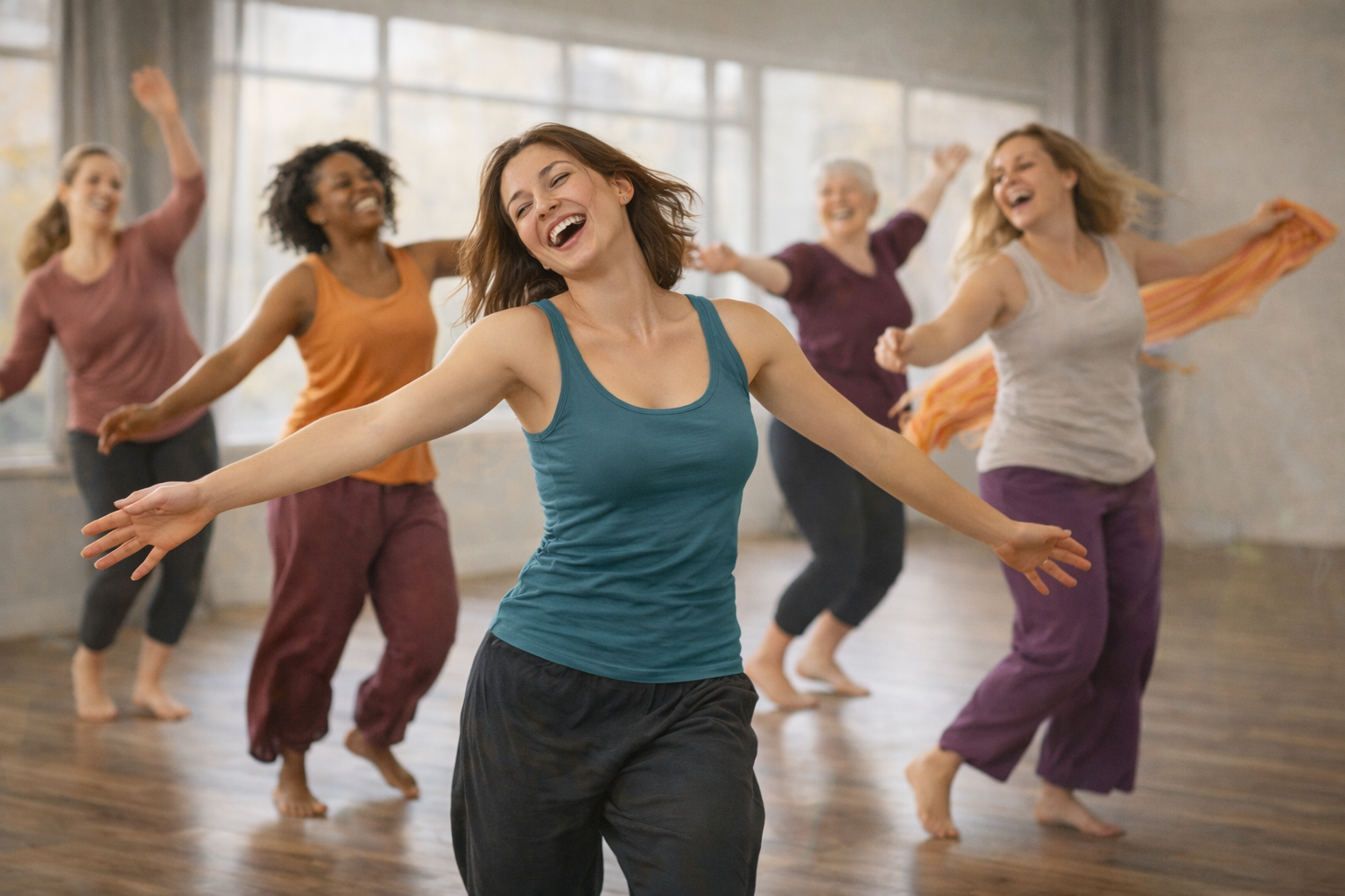 Liike- ja tanssiterapian sävyjä – mitä FreeMotion-tunneilla tapahtuu?