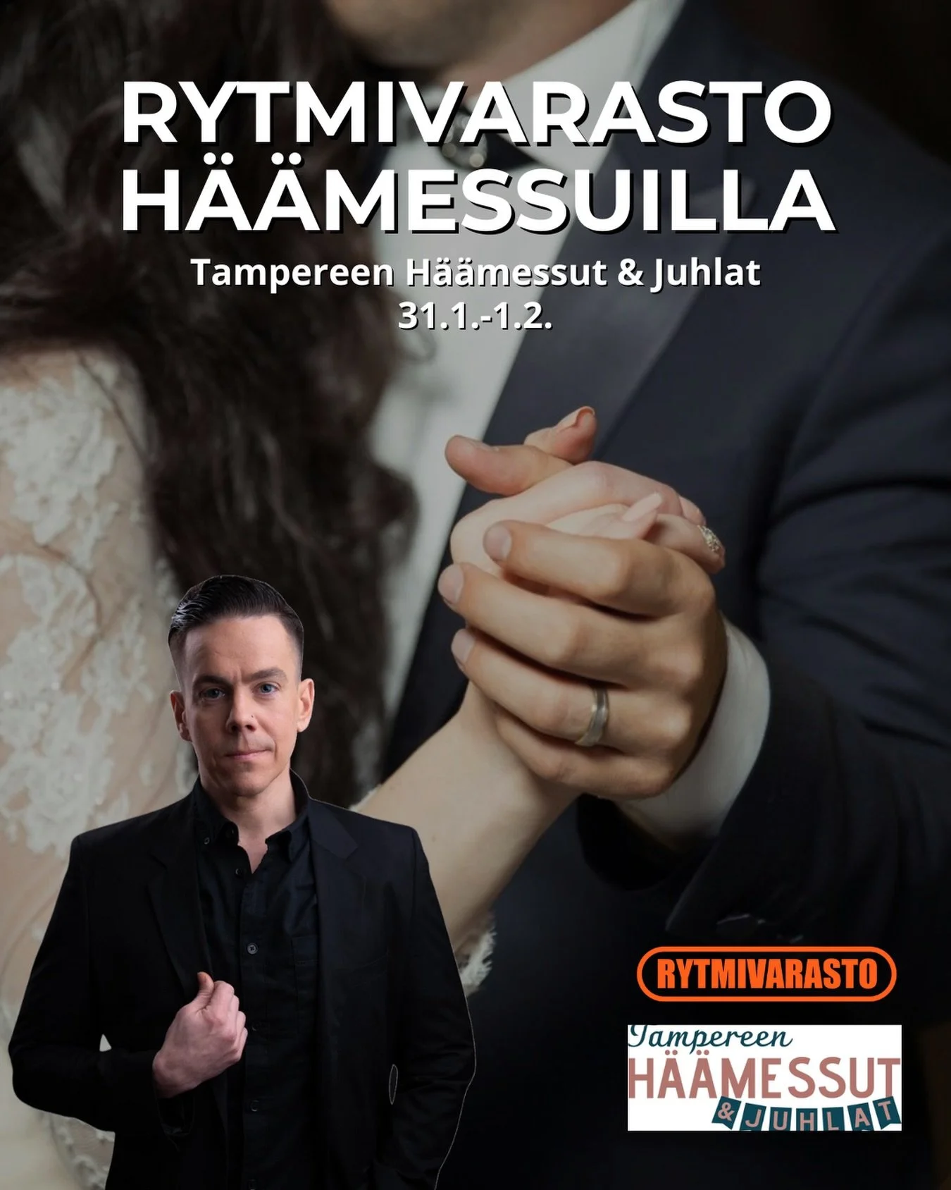 Rytmivarasto on mukana ensi viikonloppuna 31.1-1.2. Tampereen Messu- ja Urheilukeskuksessa j&auml;rjestett&auml;v&auml;ss&auml; Tampereen H&auml;&auml;messut &amp; Juhlat -tapahtumassa.

Rytmivarasto tarjoaa sek&auml; lauantaina ett&auml; sunnuntaina