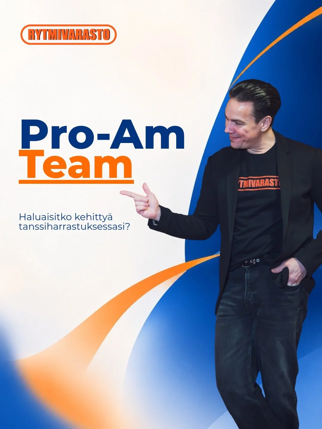✨Rytmivaraston Pro-Am Team on starttaamassa!

Oletko joskus miettinyt, millaista olisi treenata tavoitteellisesti ammattilaisen opetuksessa ja kehitt&auml;&auml; omaa tanssia eteenp&auml;in? Kiinnostaako sinua esiintyminen tai kilpaileminen? Pro-Am v
