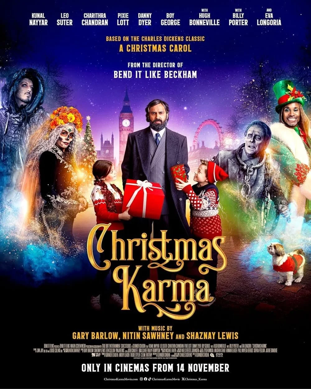 In cinemas now - Filmed back in Spring 2024, lovely to see some of our drone work made the trailer 🤗 
.
&lsquo;From visionary British director Gurinder Chadha (Bend It Like Beckham, Blinded By The Light), CHRISTMAS KARMA sees ones of history&rsquo;s