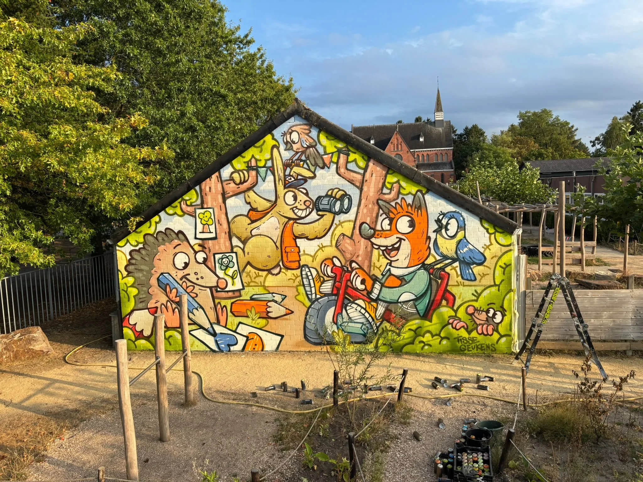Hippe school Graffitikunst school Tisse Geukens