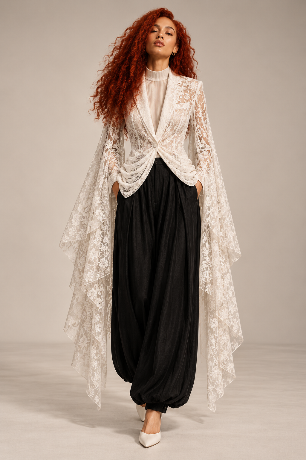 Auburn Muse in Monochrome Lace.png