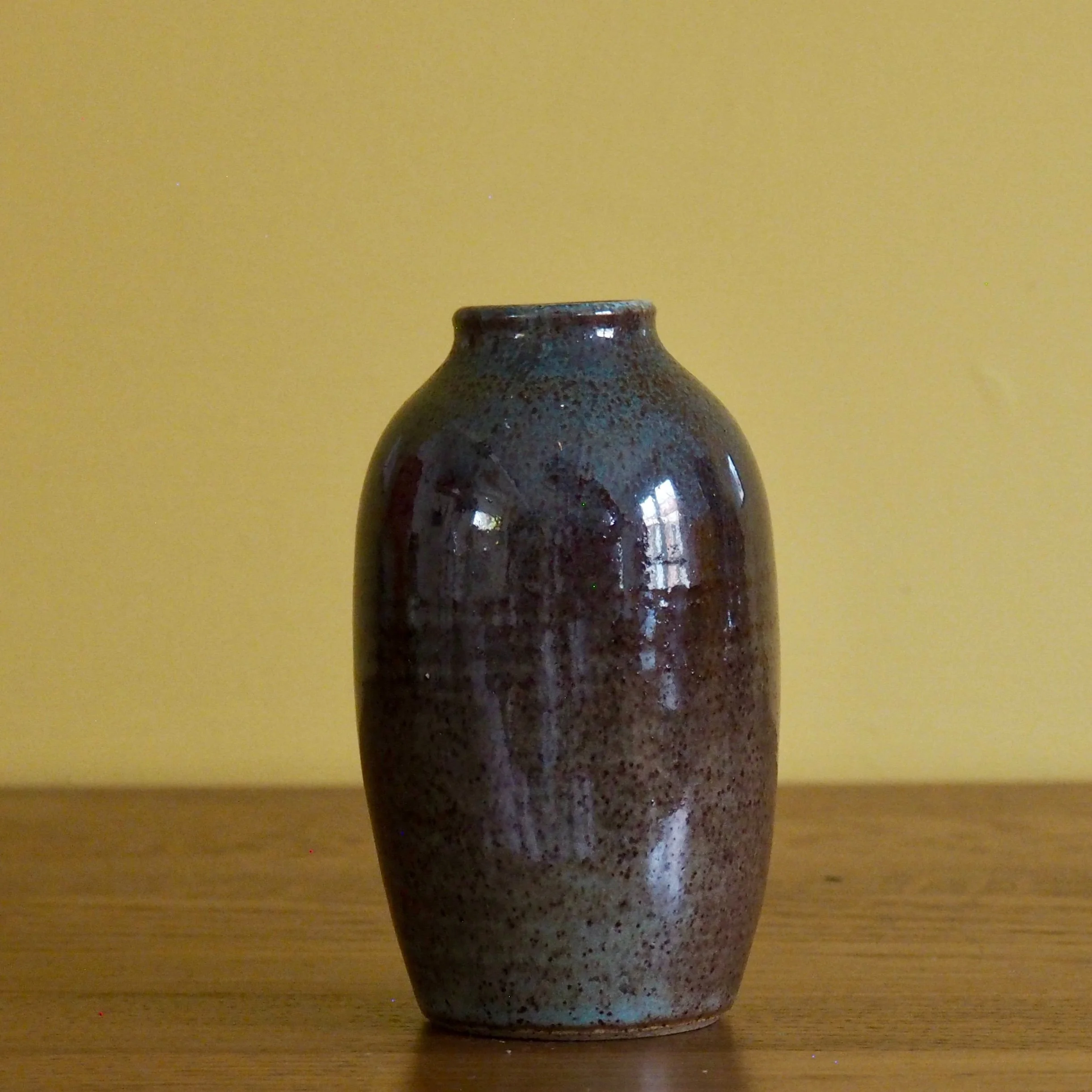 studio pottery miniature stem vase