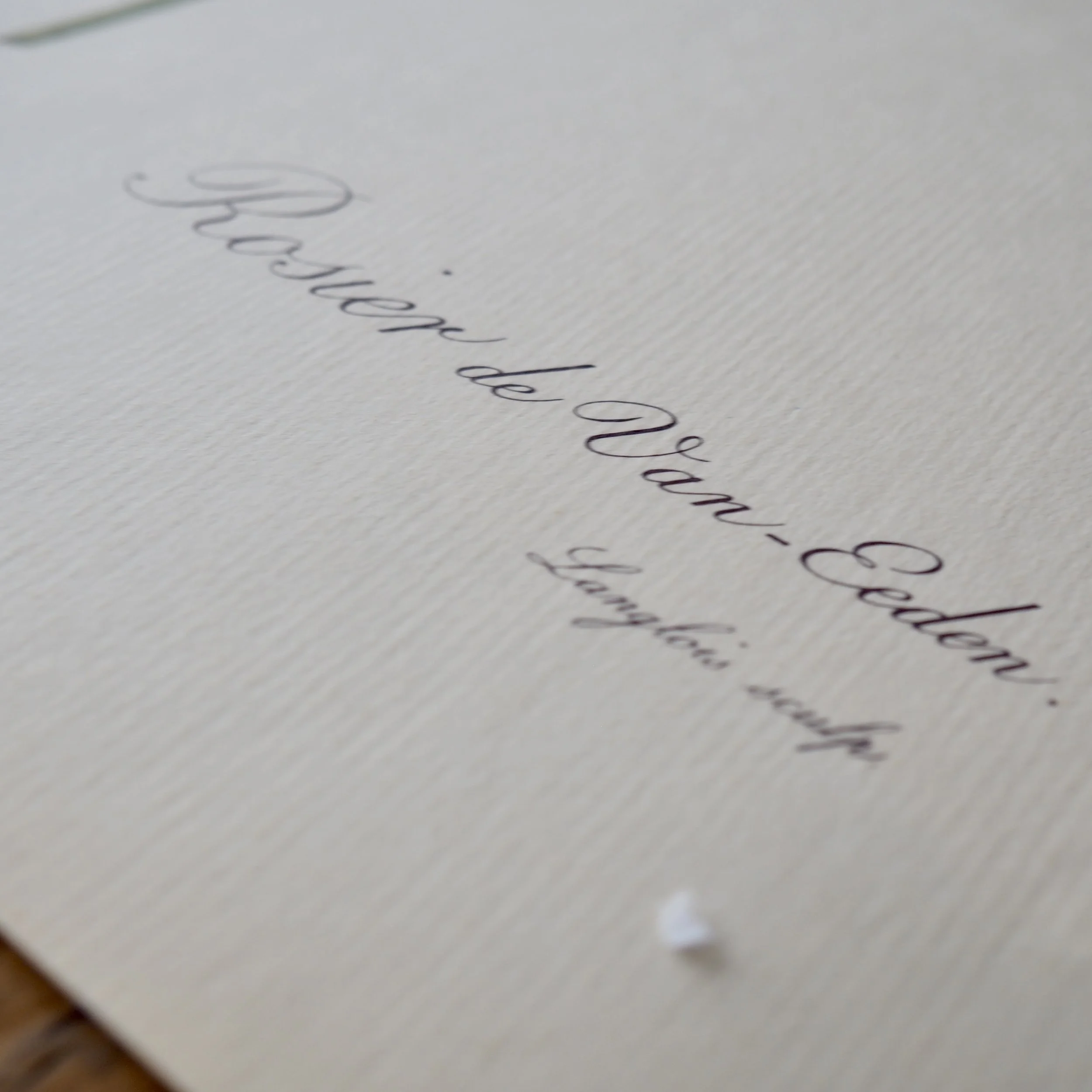vintage french writing